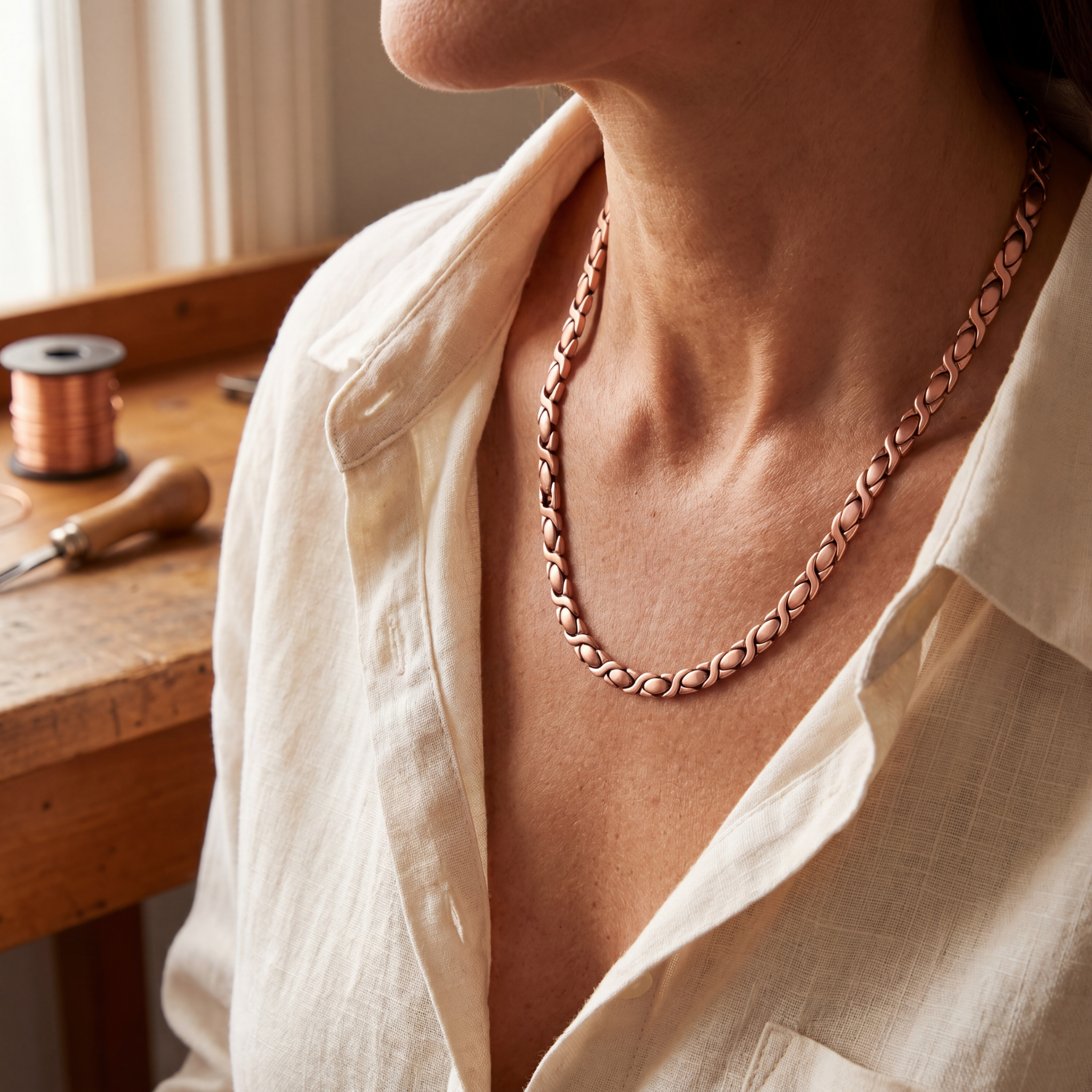 Wear Copper Cedar Copper Necklace