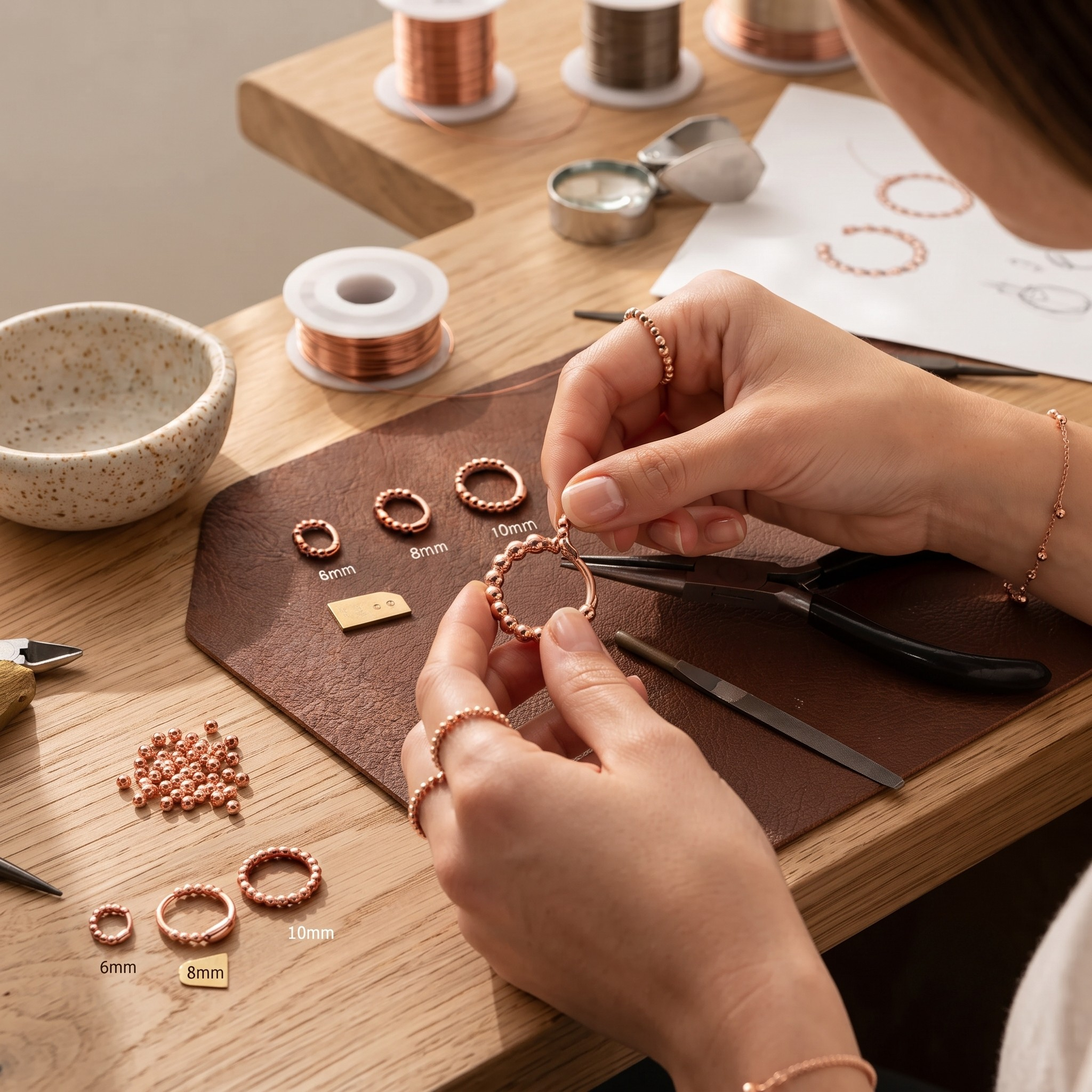 Wear Copper Smal Copper Earrings
