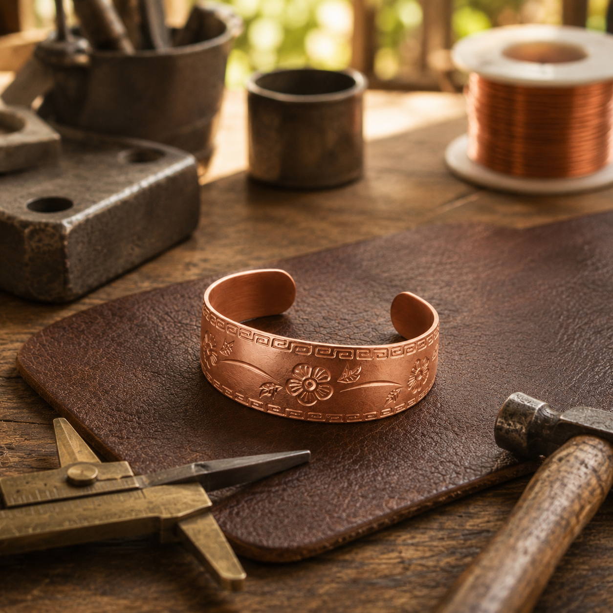 Wear Copper Fret Copper Bracelet