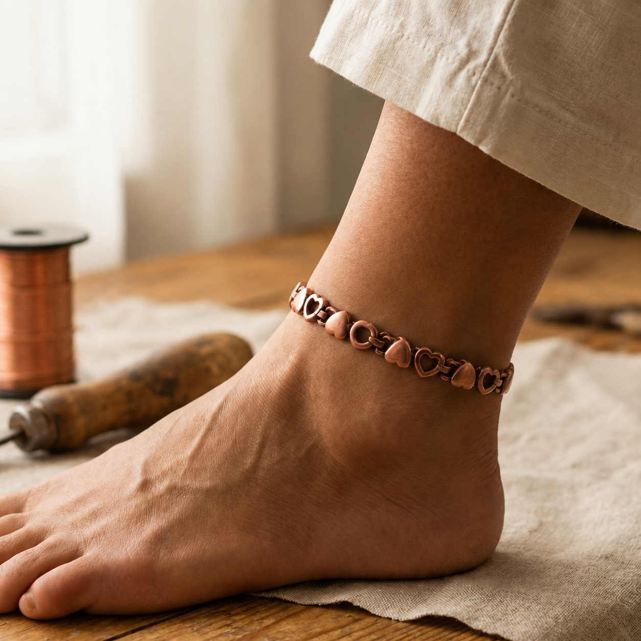 Wear Copper Amor Copper Anklet