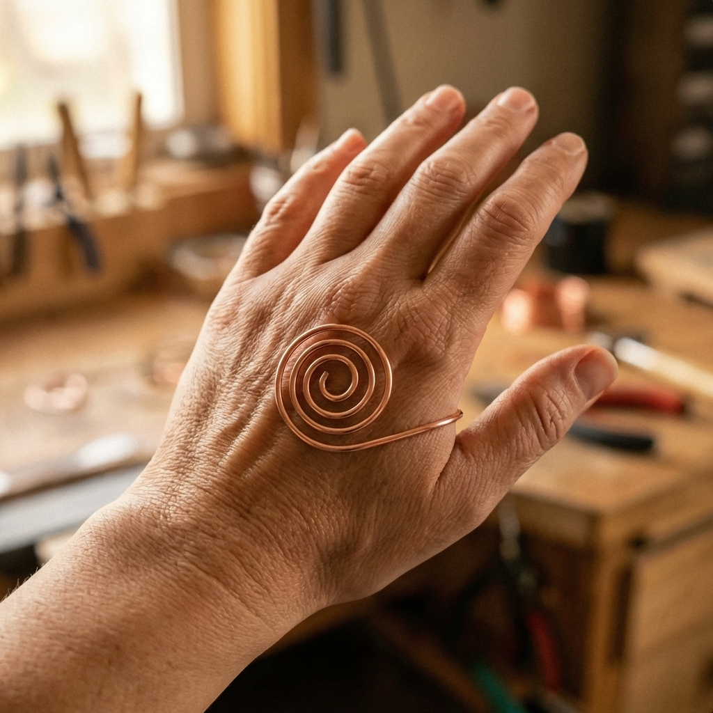 Wear Copper Flow Copper Hand Spiral