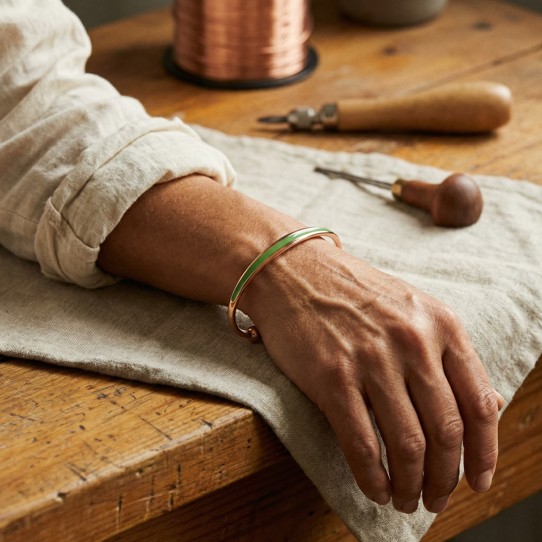 Wear Copper Jade Copper Bracelet