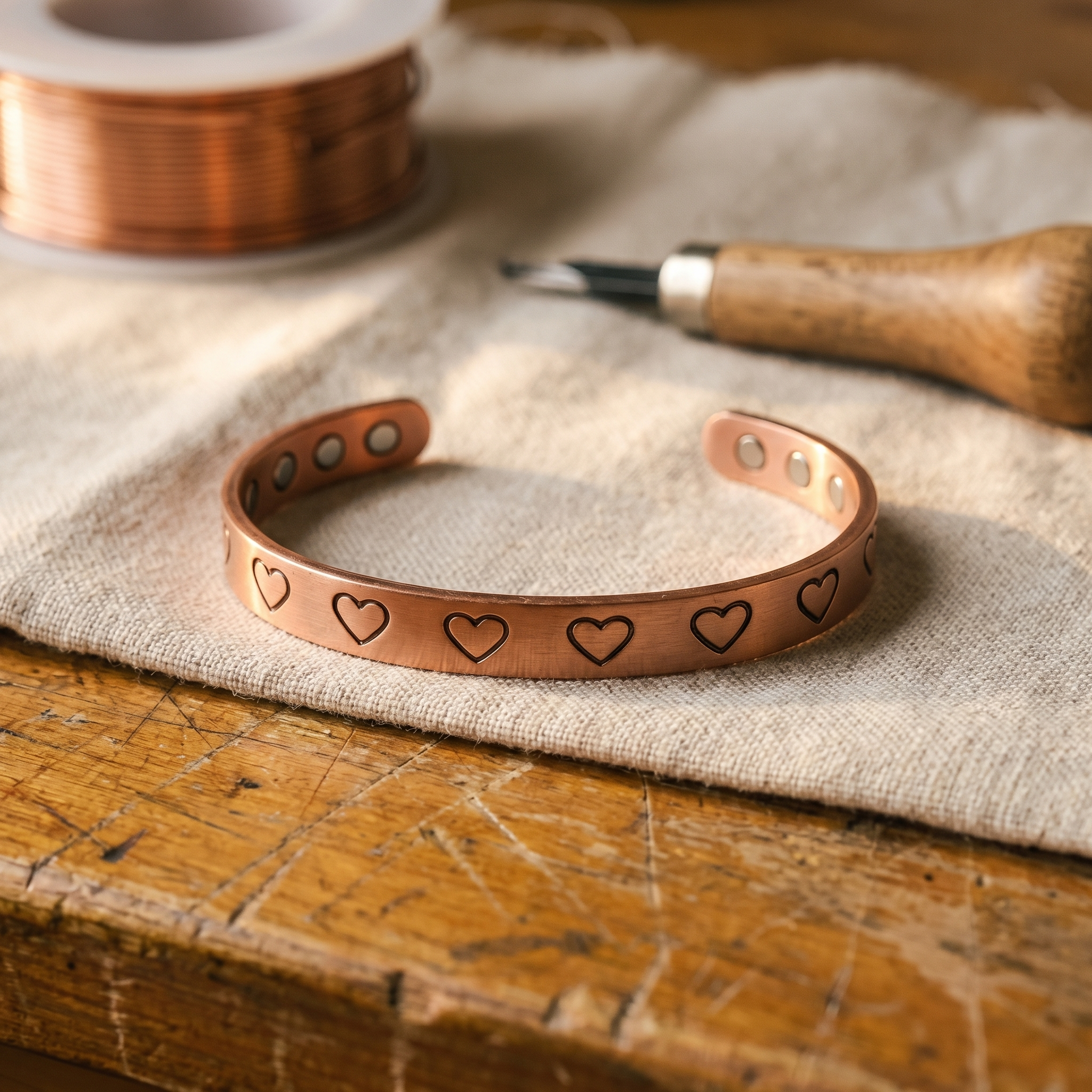 Wear Copper Hearth Copper Bracelet