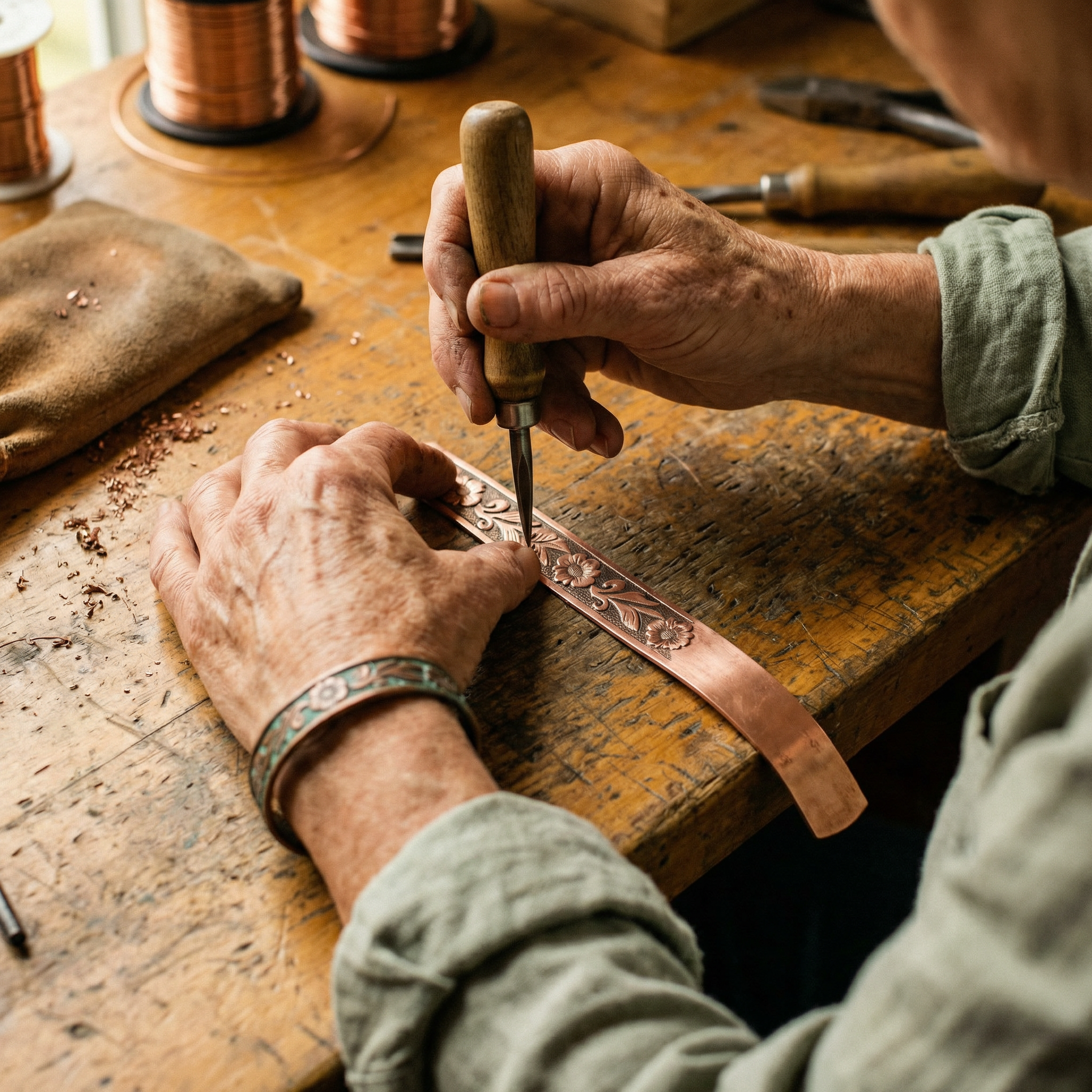 Wear Copper Vine Copper Bracelet