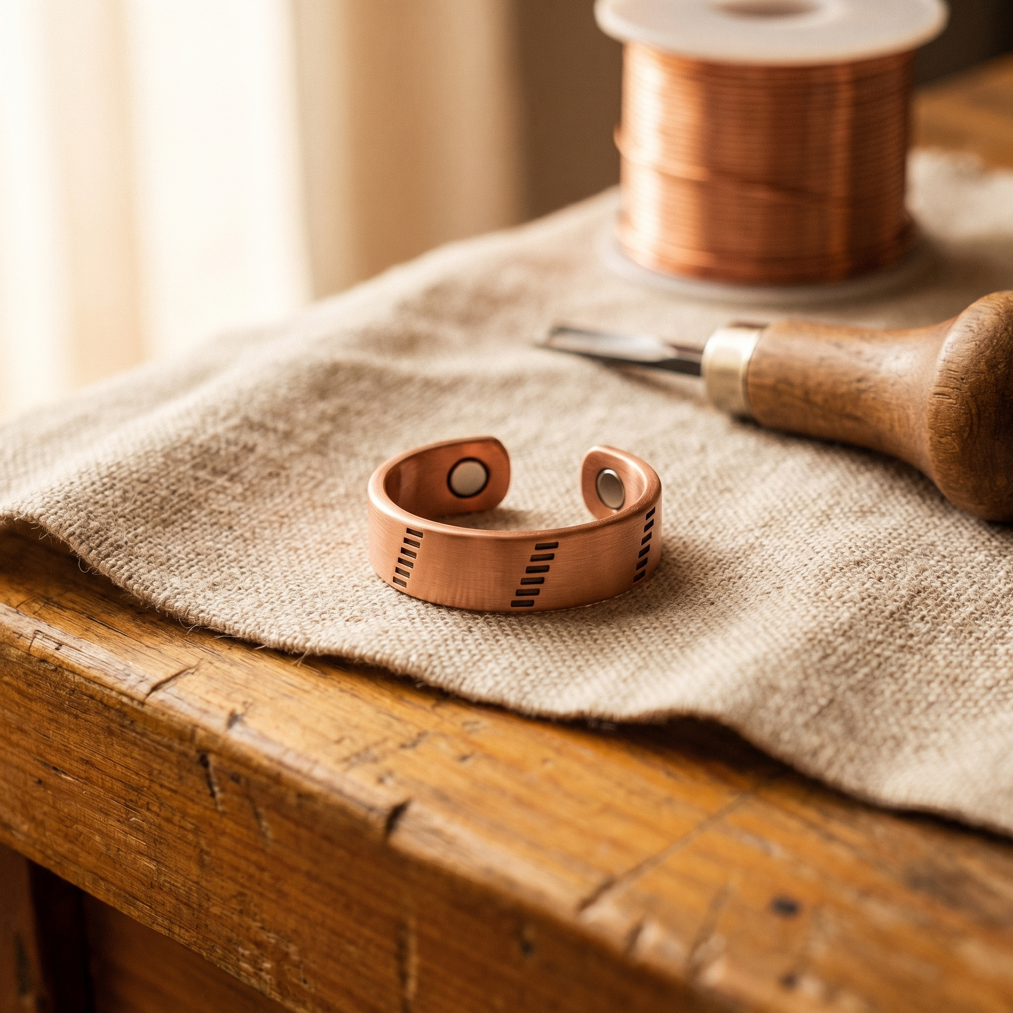 Wear Copper Hearth Copper Ring