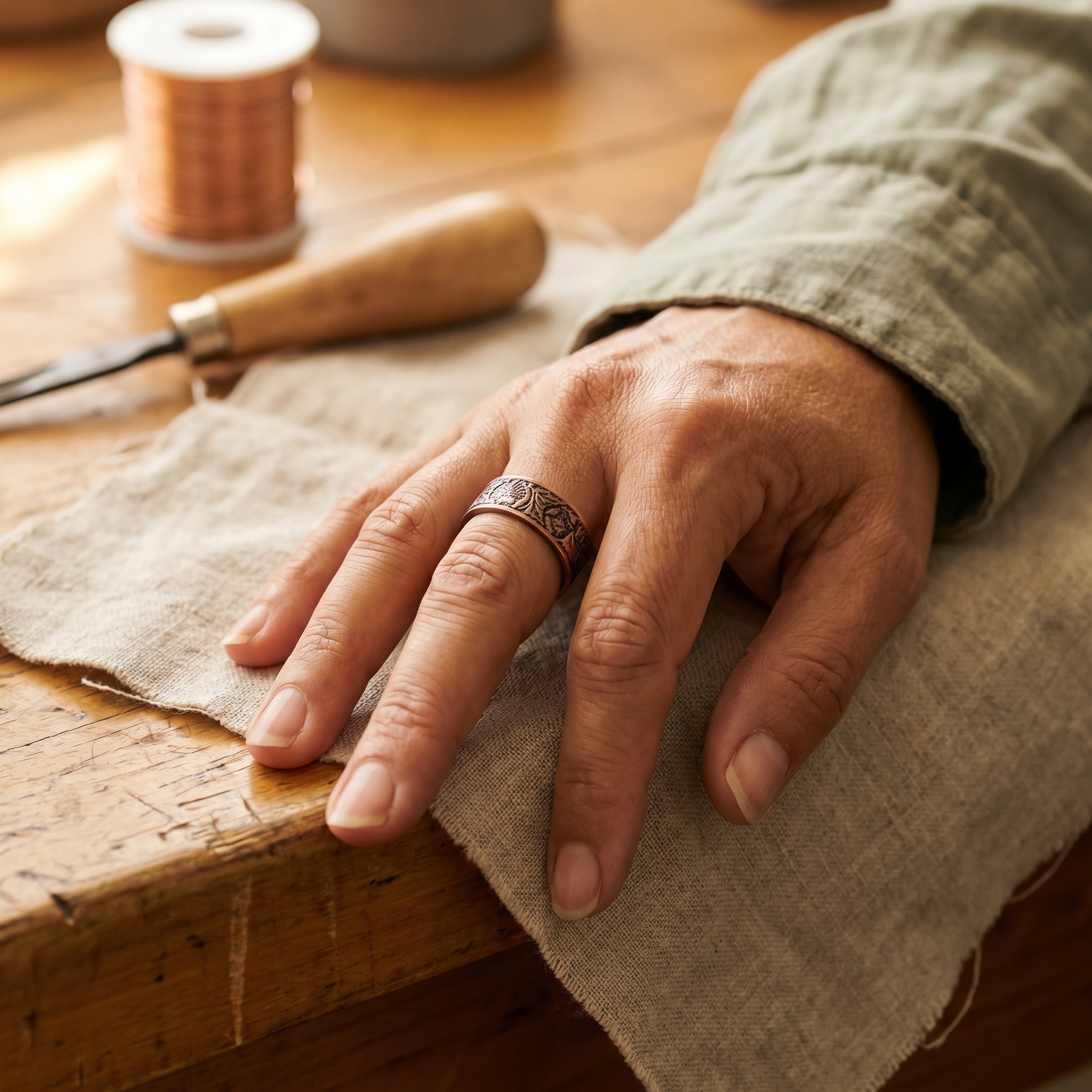 Wear Copper Bole Copper Ring