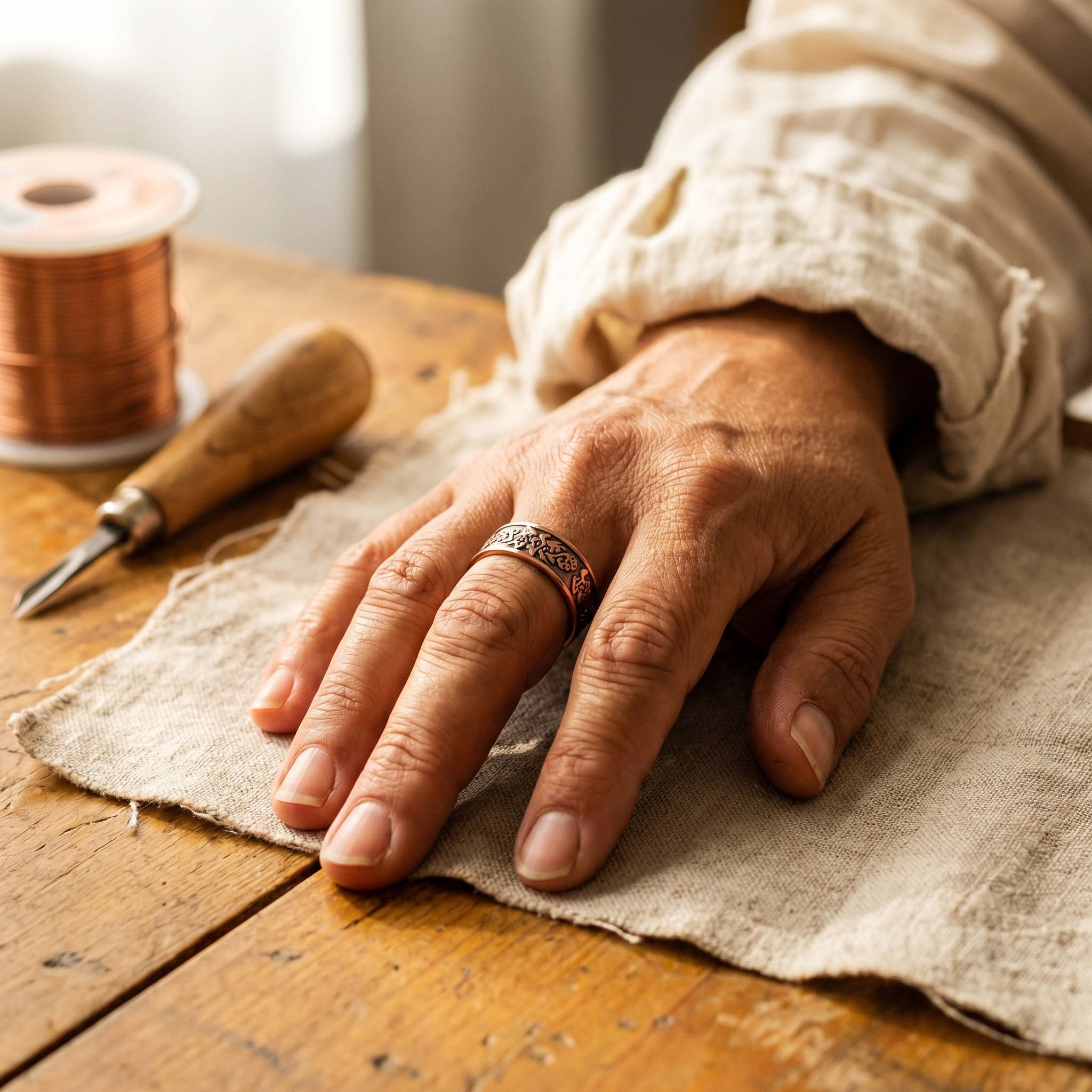 Wear Copper Clag Copper Ring