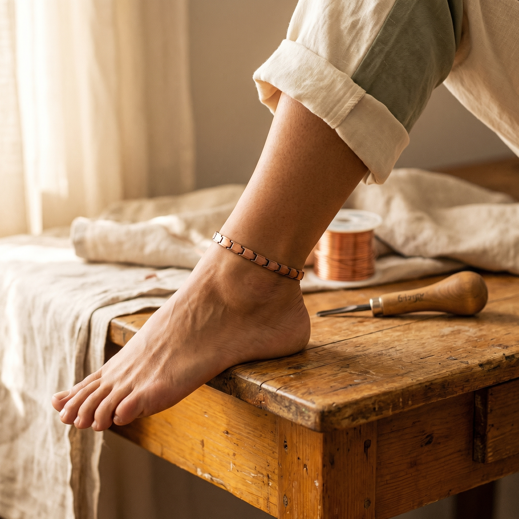 Wear Copper Shore Copper Anklet