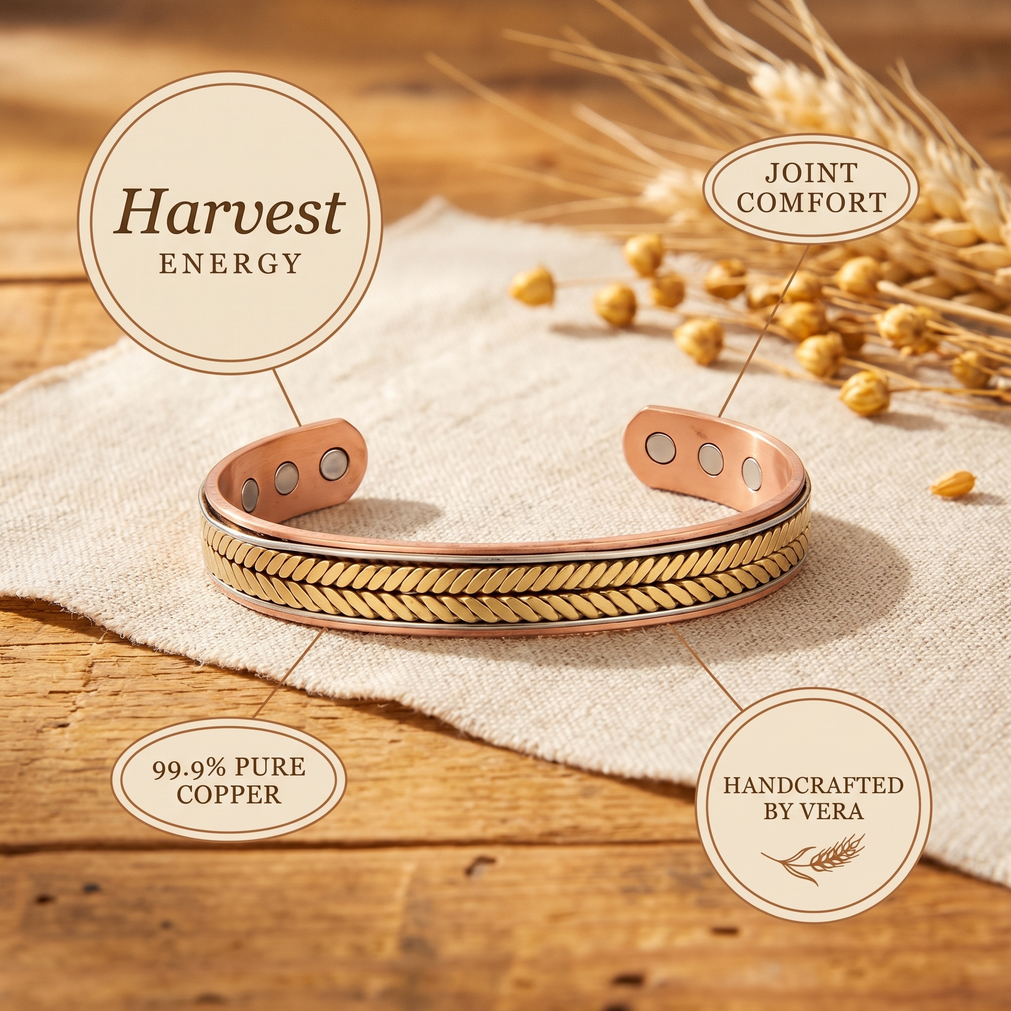 Wear Copper Harvest Copper Bracelet