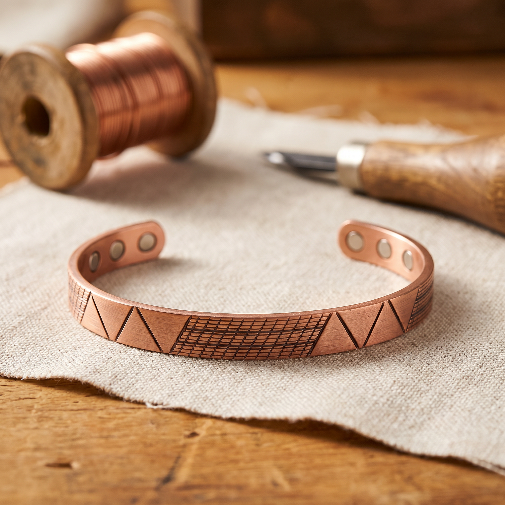 Wear Copper Crest Copper Bracelet