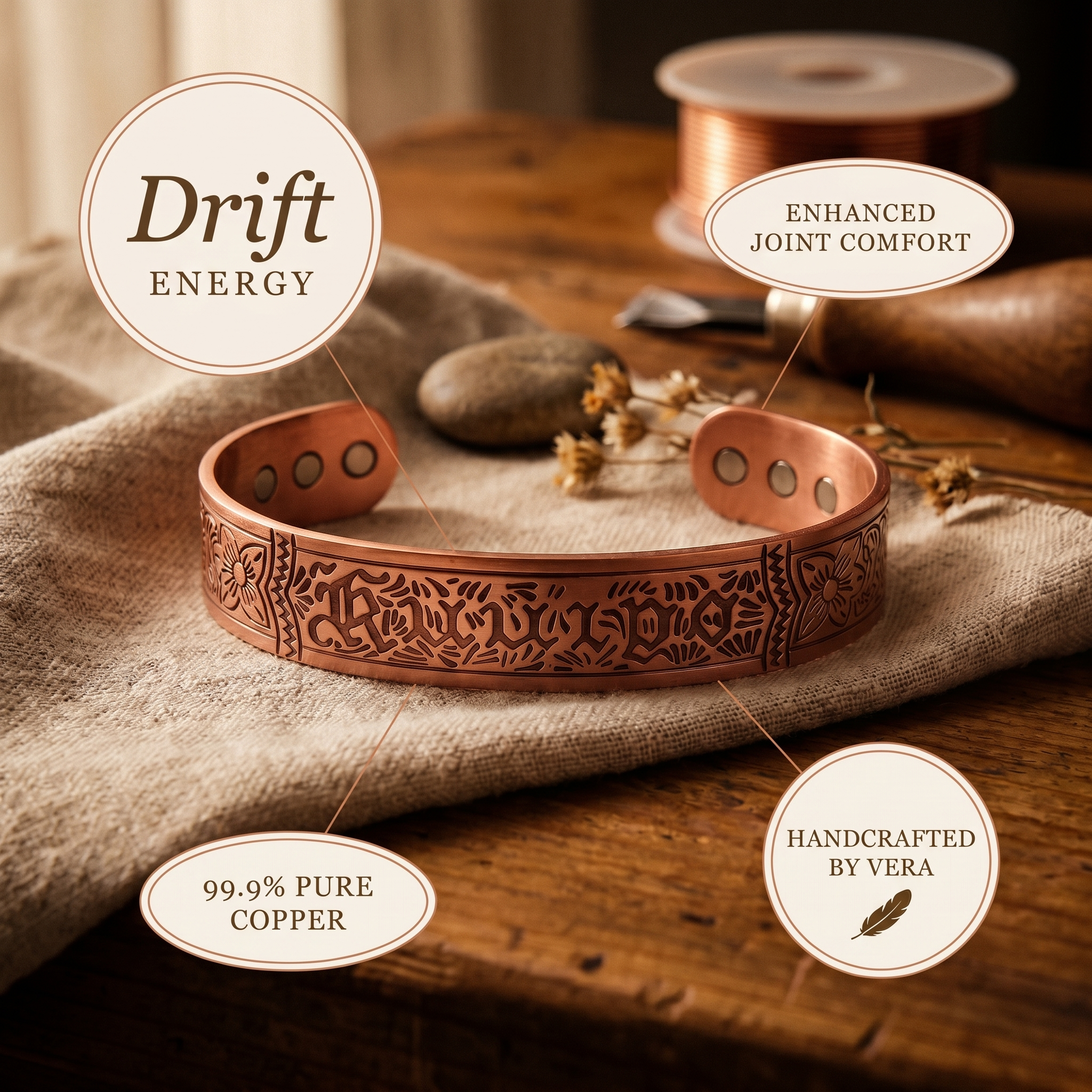 Wear Copper Drift Copper Bracelet