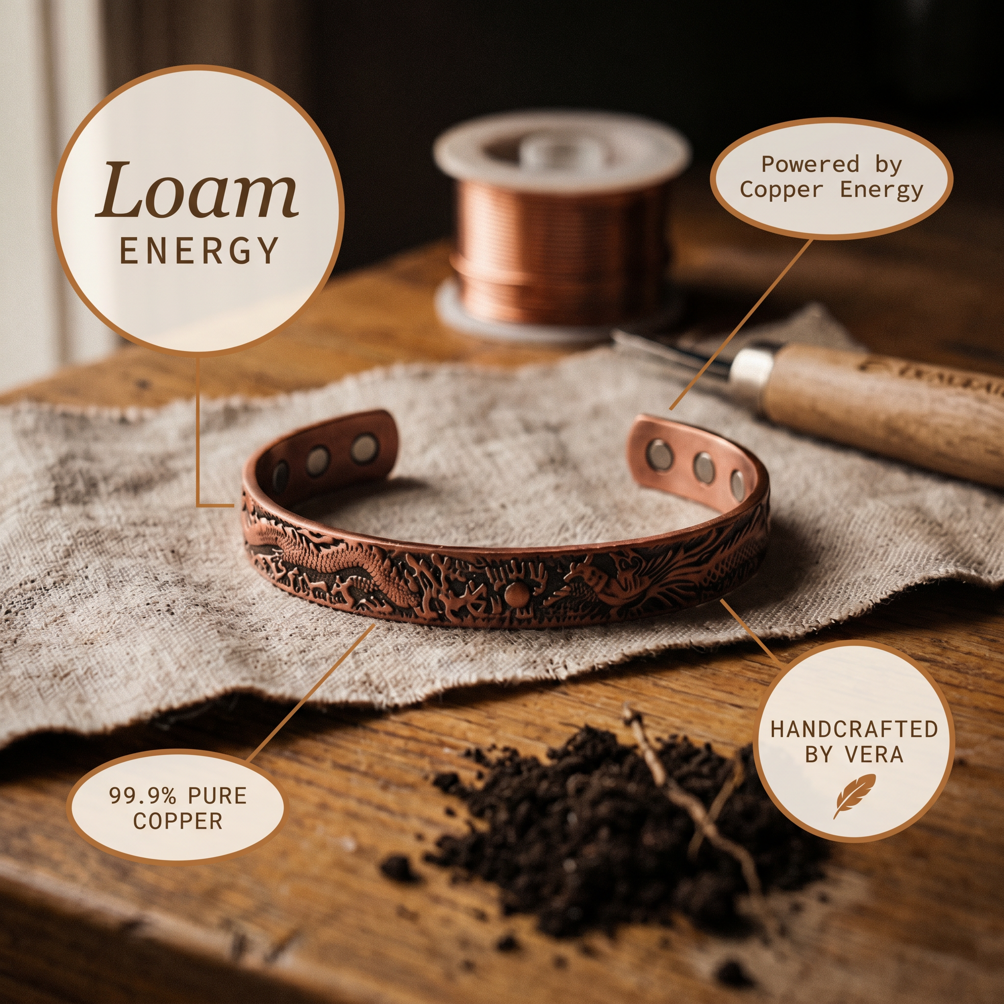 Wear Copper Loam Copper Bracelet