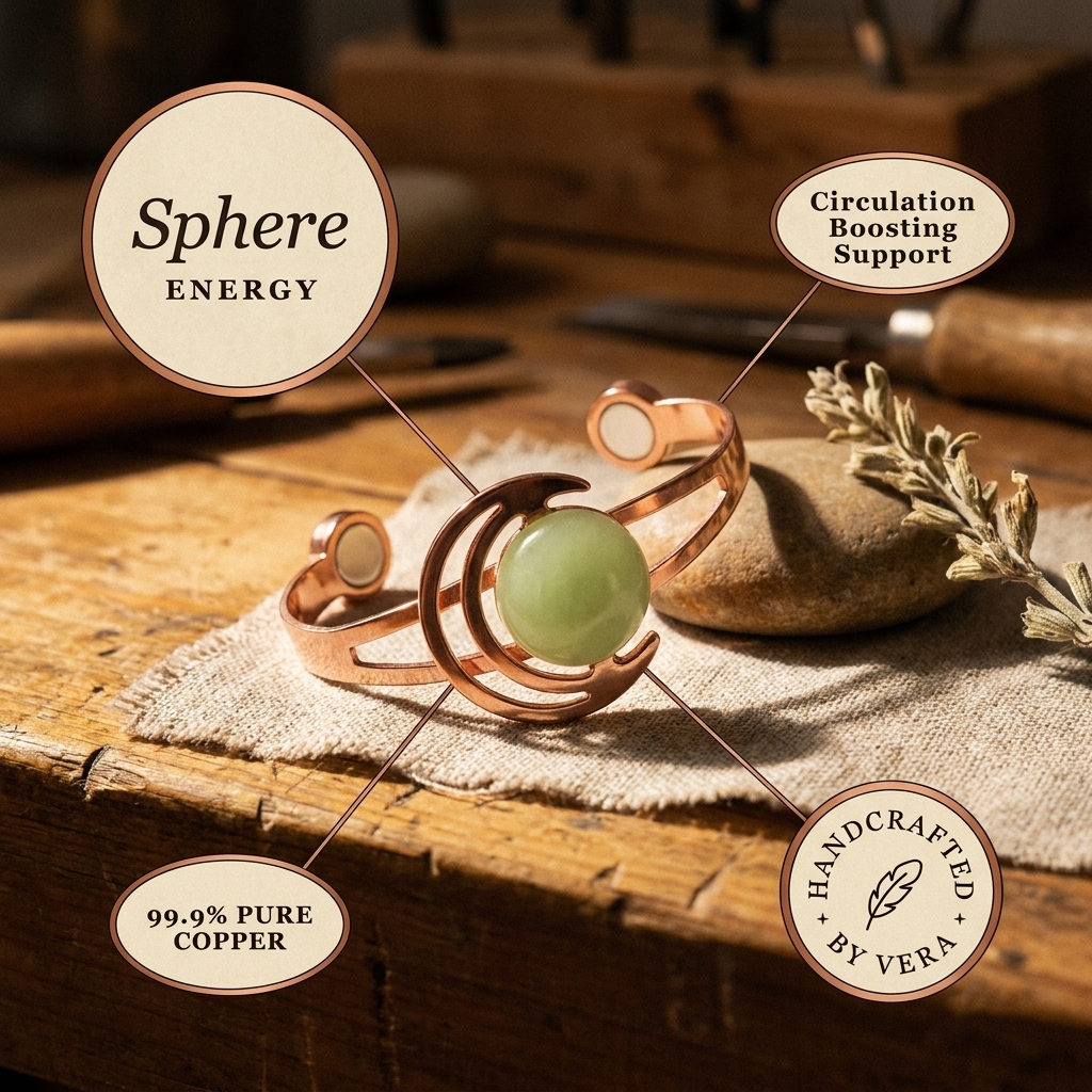 Wear Copper Sphere Green Copper Bracelet