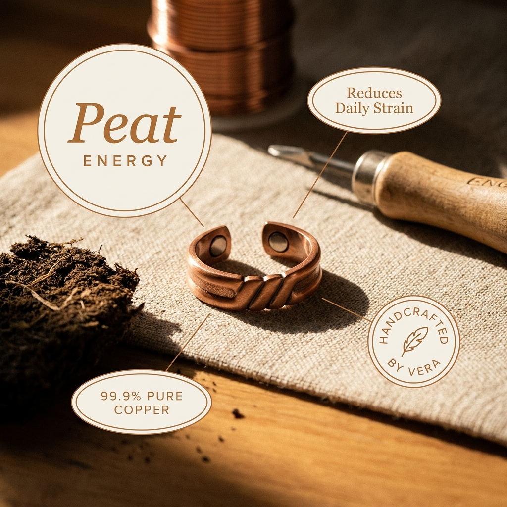 Wear Copper Peat Copper Ring