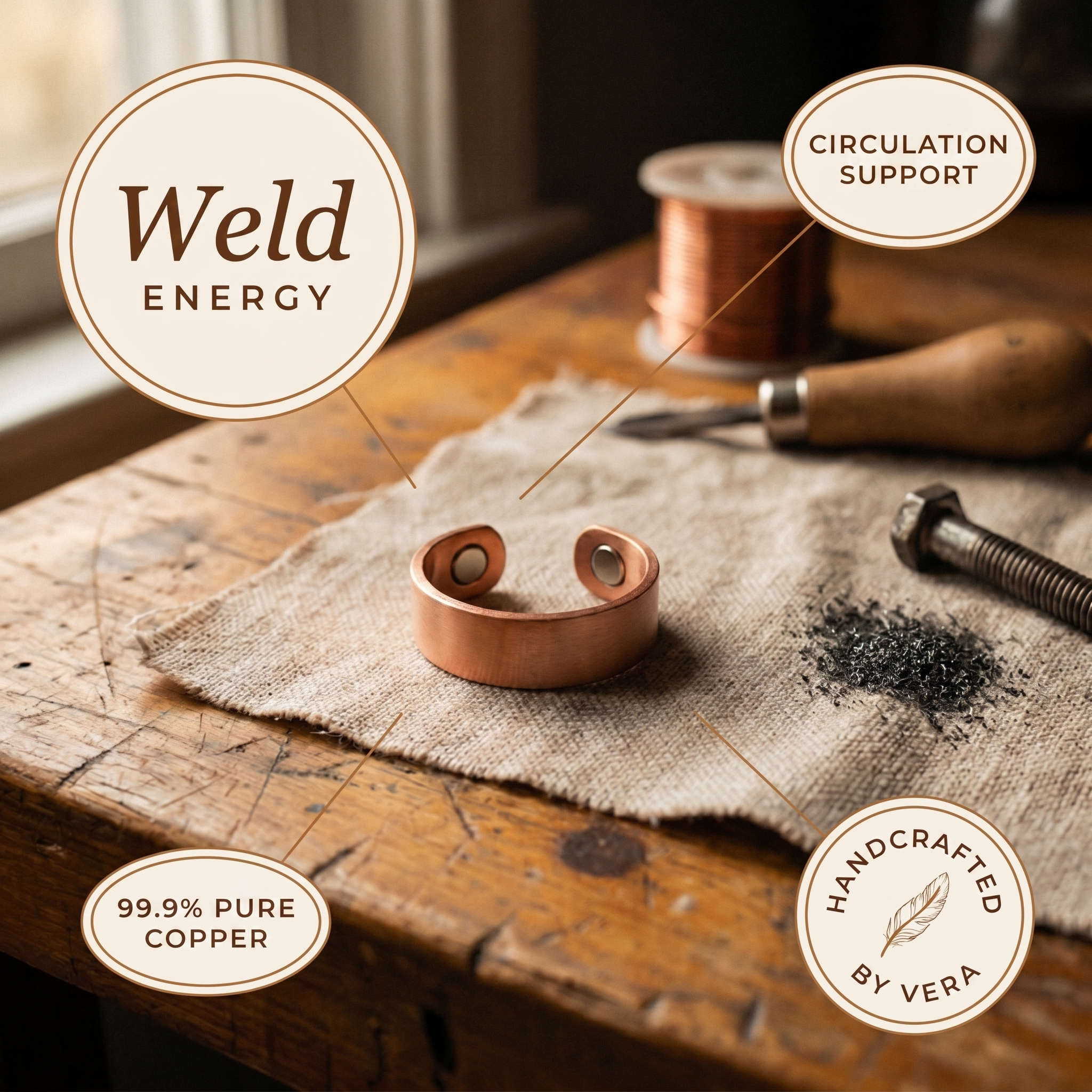 Wear Copper Weld Copper Ring