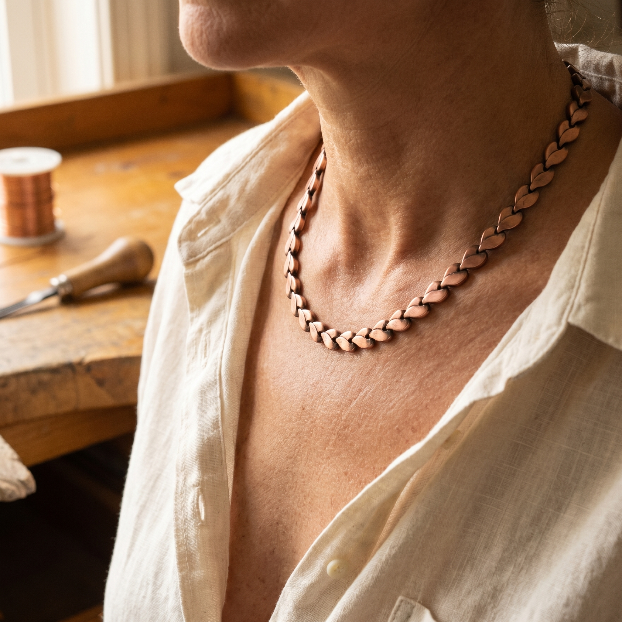 Wear Copper Briar Copper Necklace