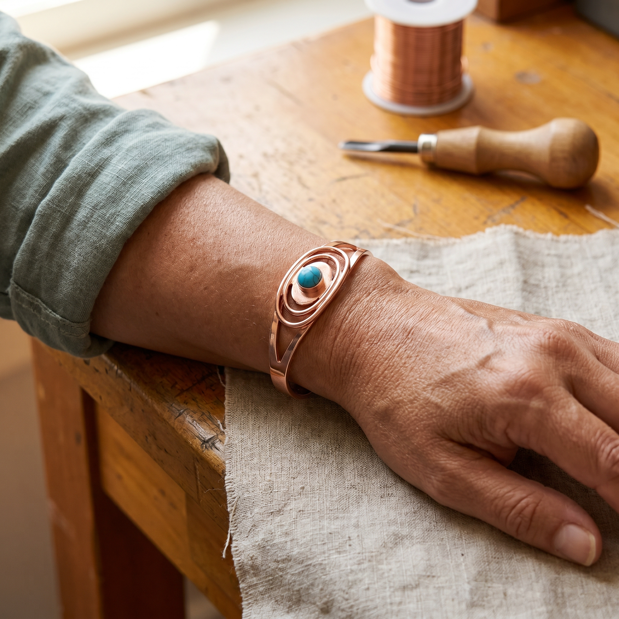 Wear Copper Sedge Copper Bracelet