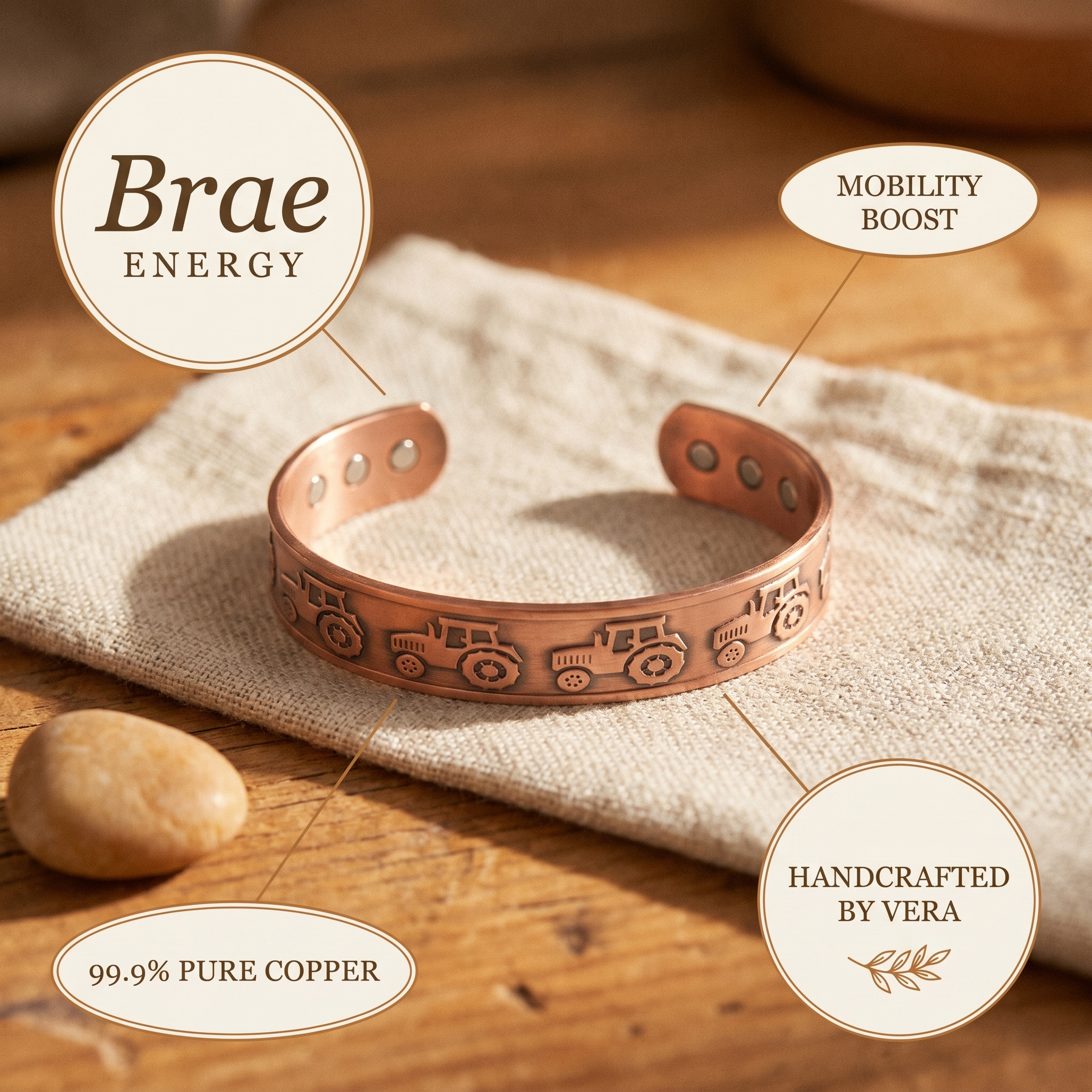 Wear Copper Brae Copper Bracelet