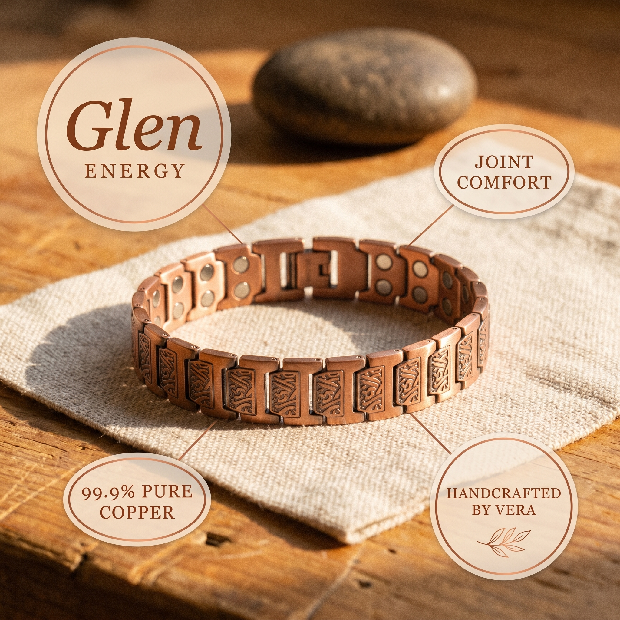 Wear Copper Glen Men's Copper Bracelet