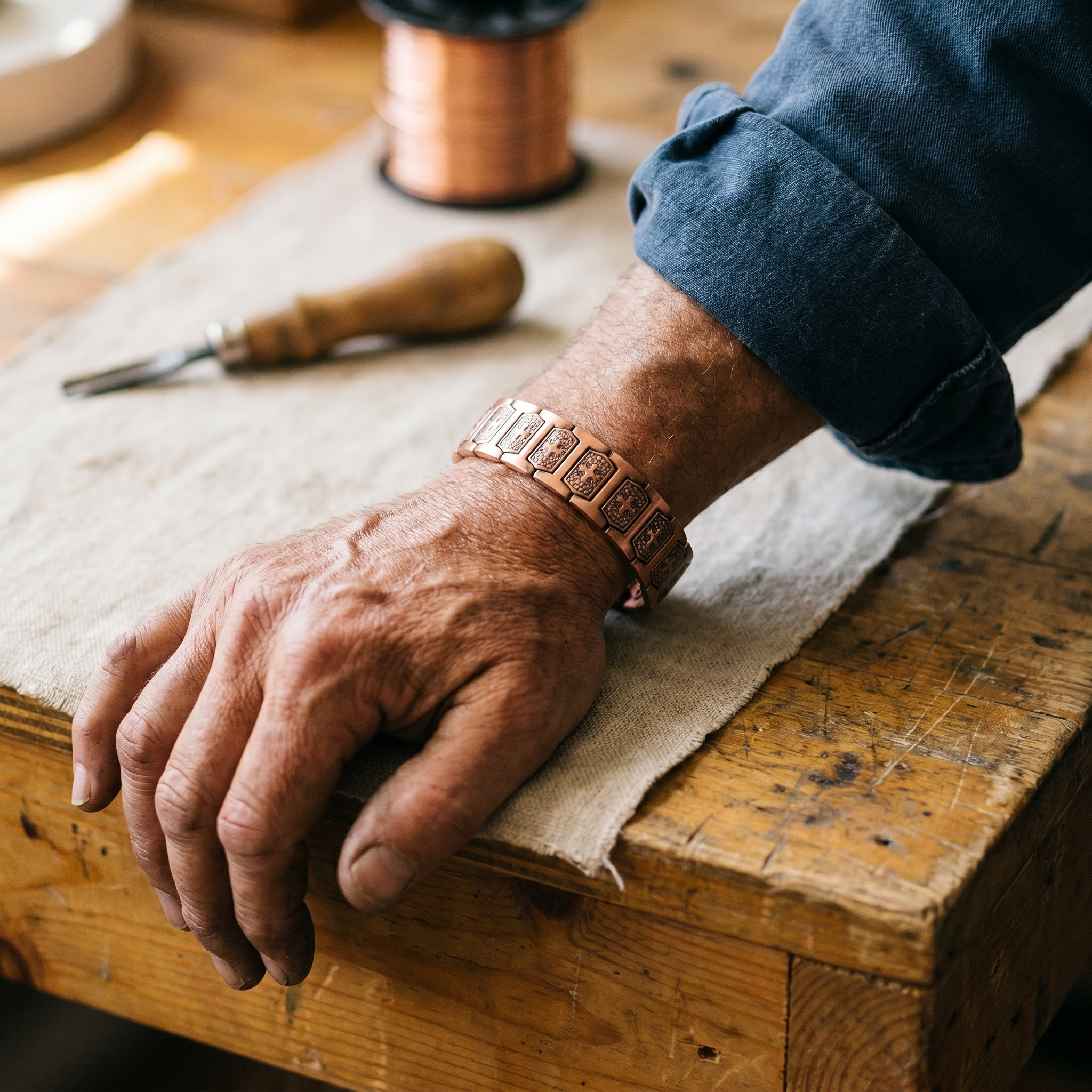 Wear Copper Gale Men's Copper Bracelet