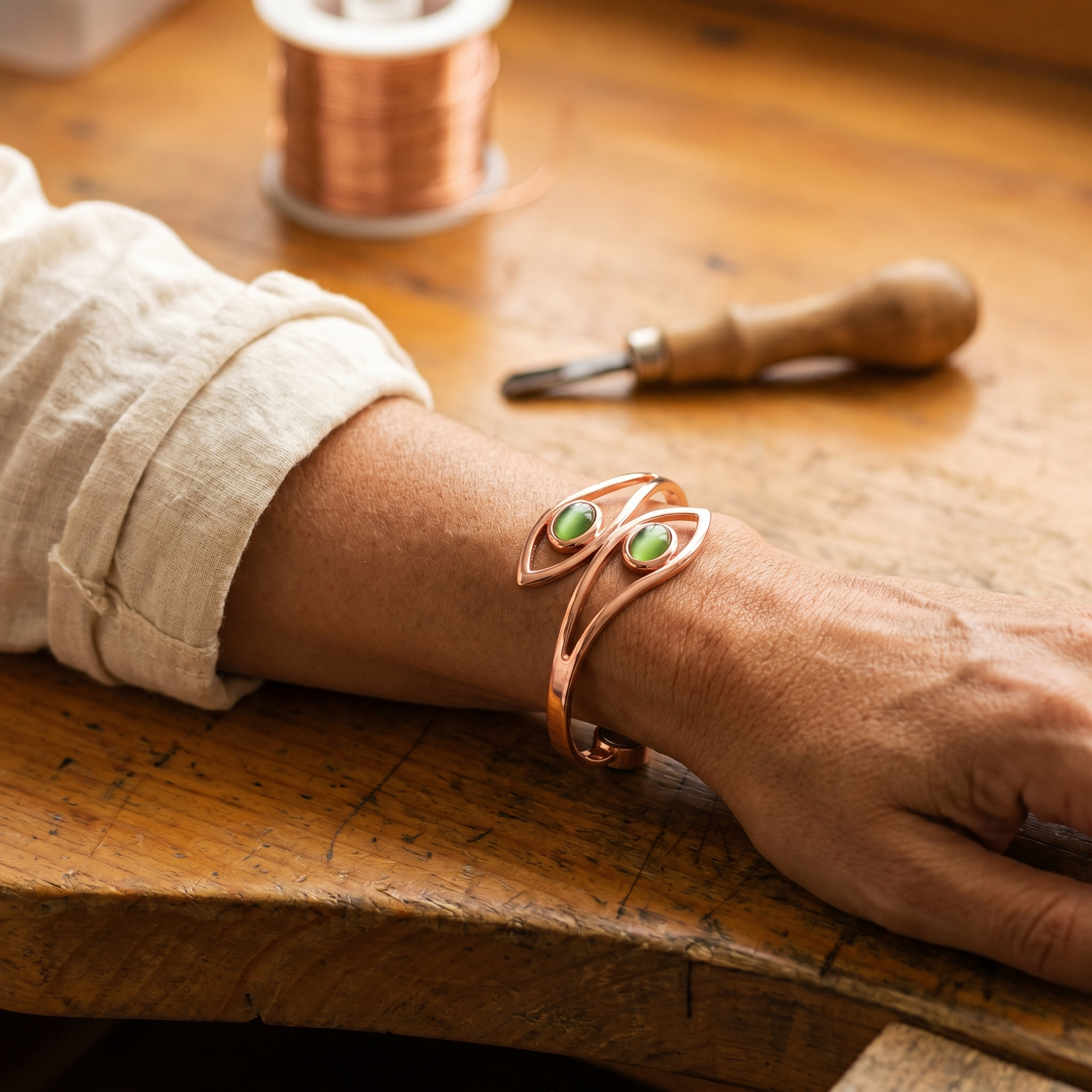 Wear Copper Opal Copper Bracelet