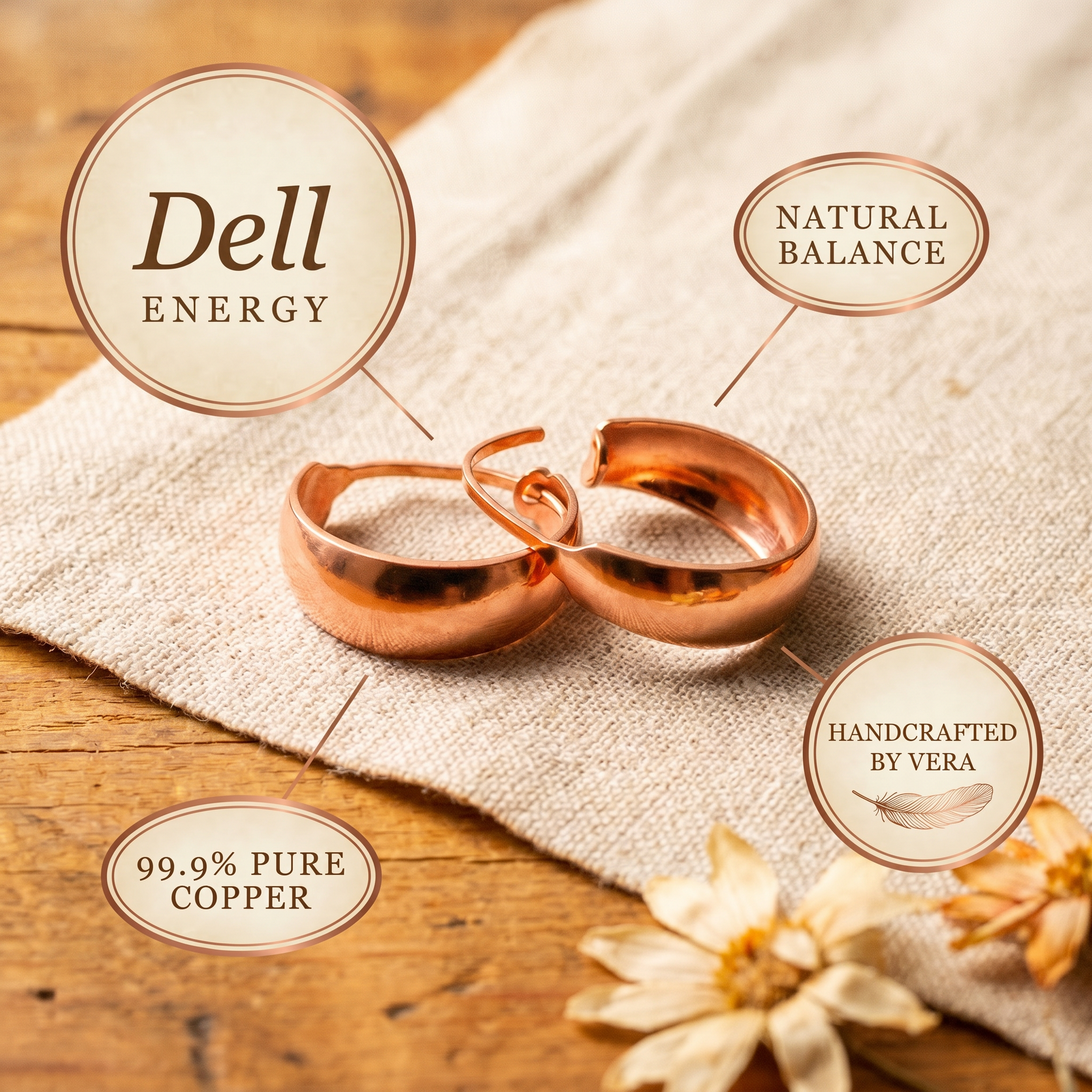 Wear Copper Dell Copper Earrings
