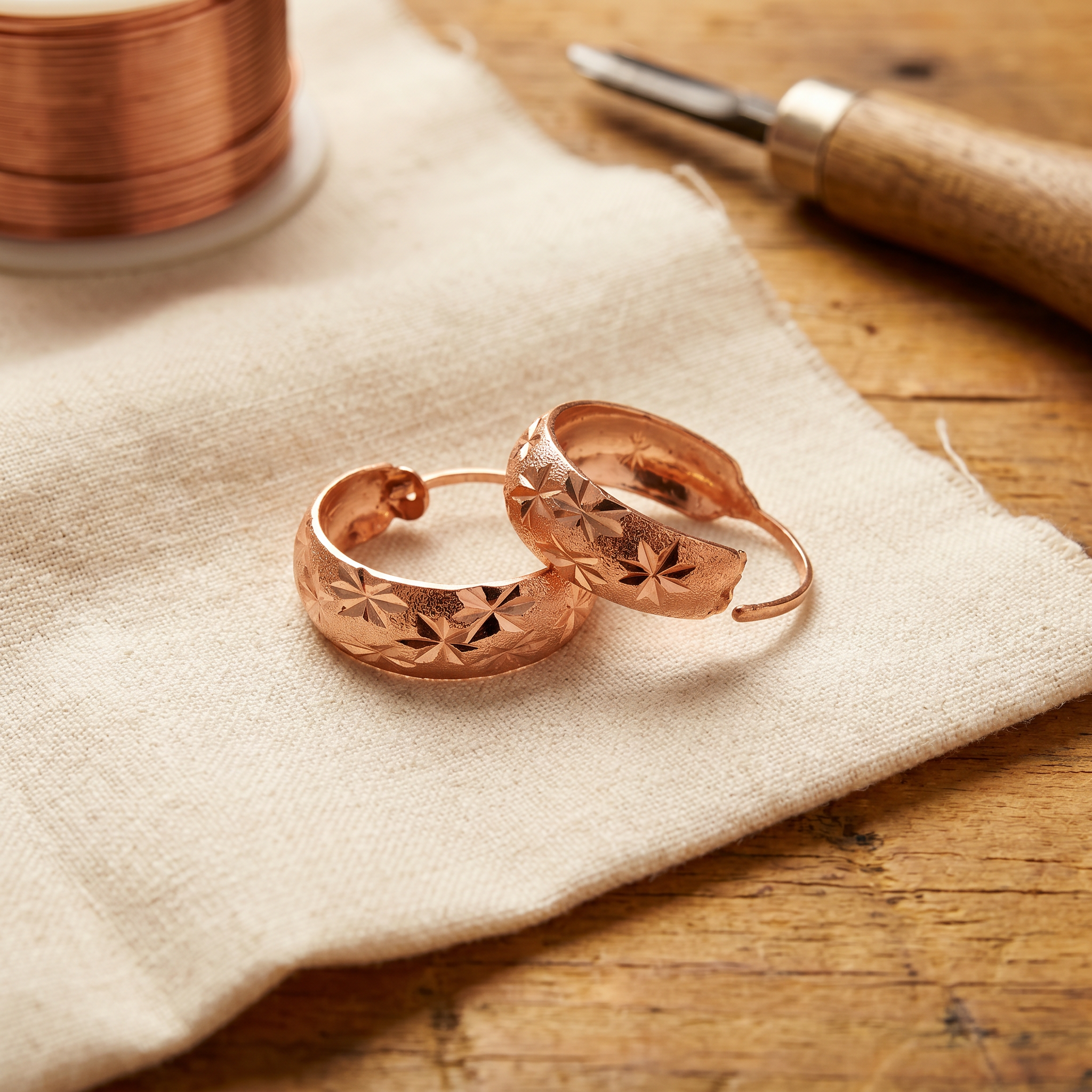 Wear Copper Dew Copper Earrings