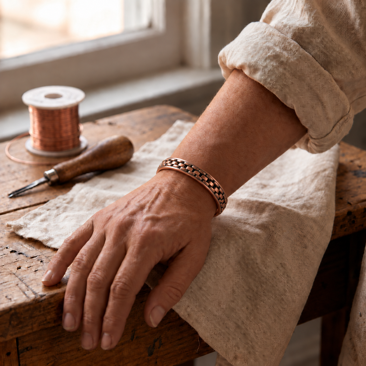 Copper Soul Wren Copper Bracelet