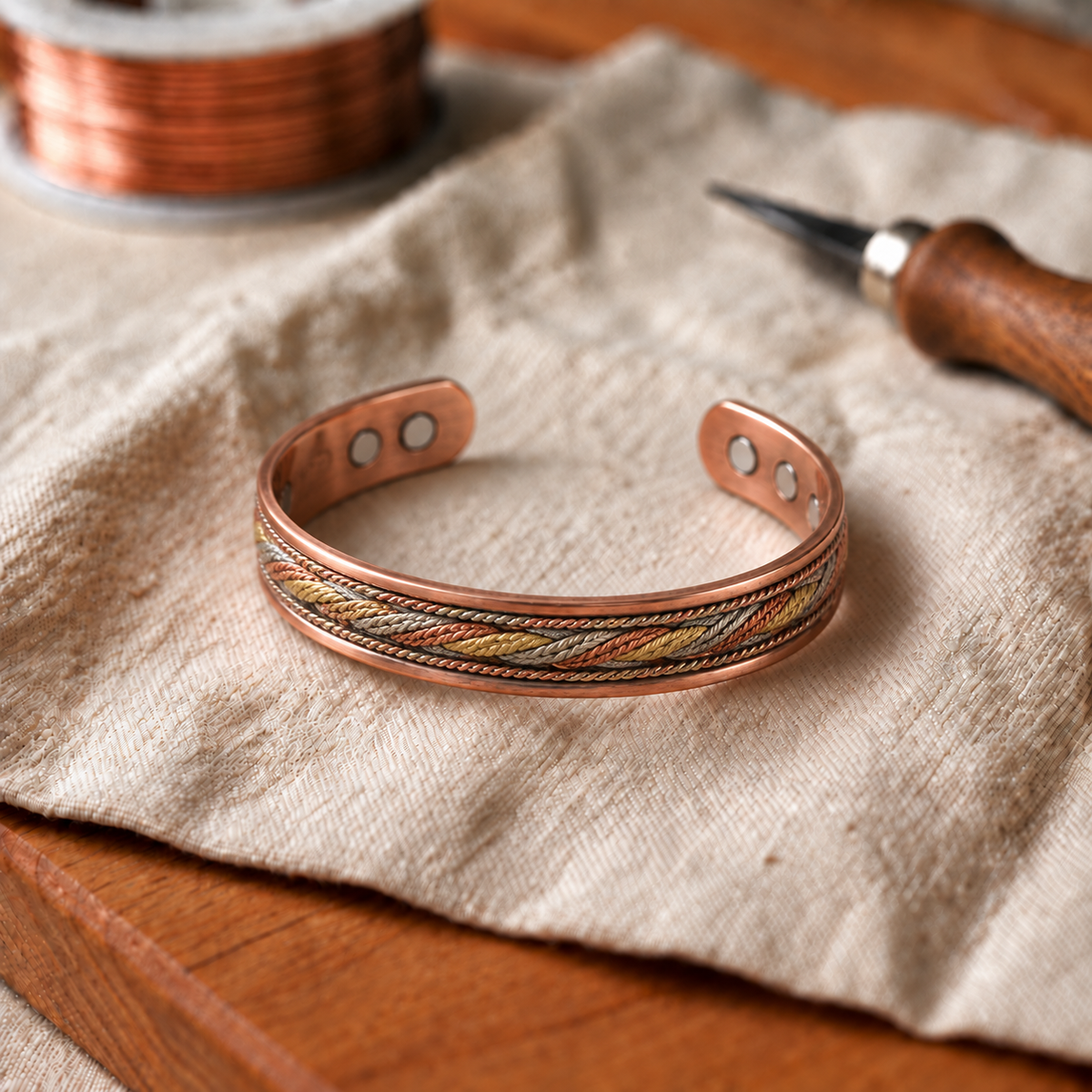 Copper Soul Skein Copper Bracelet