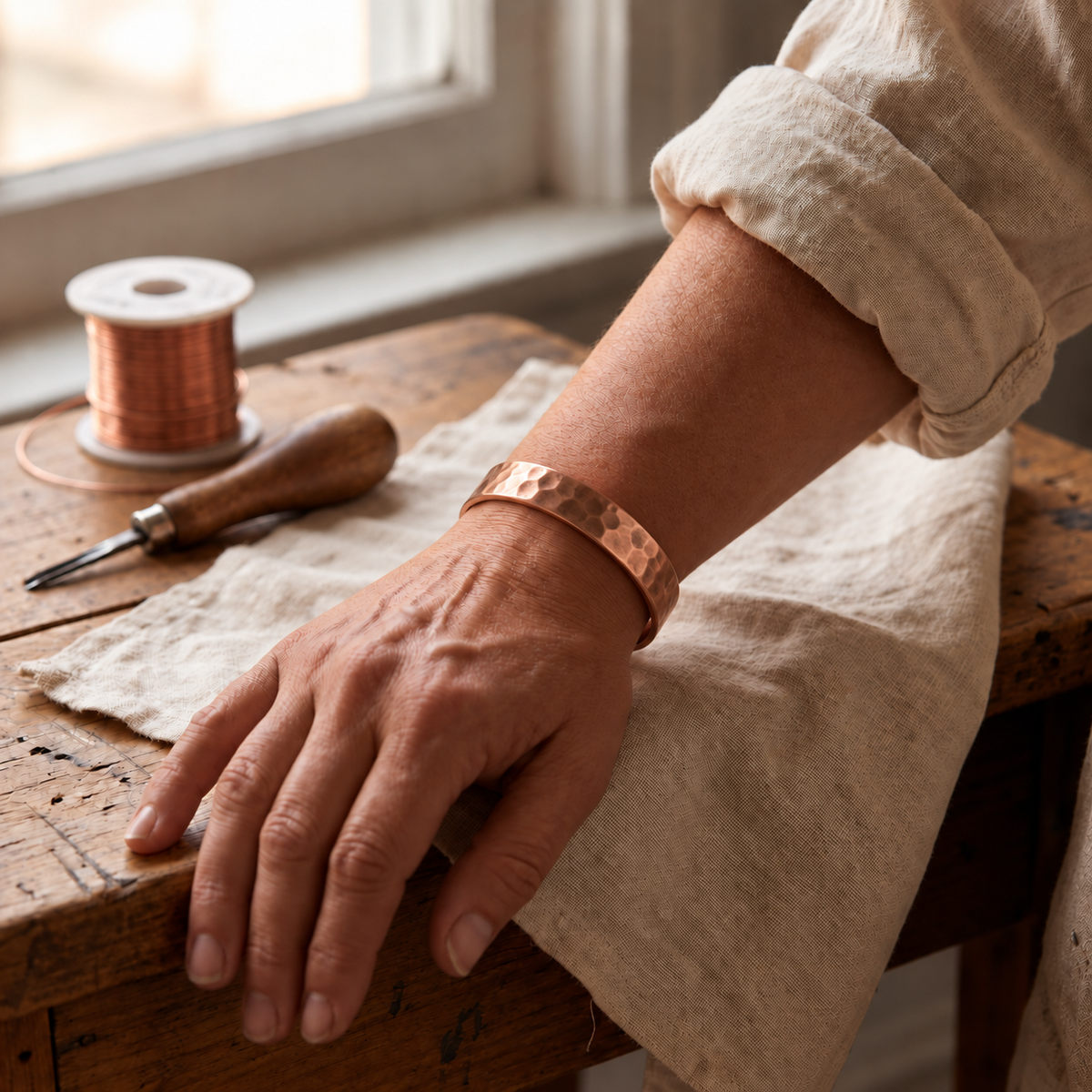Copper Soul Nettle Copper Bracelet