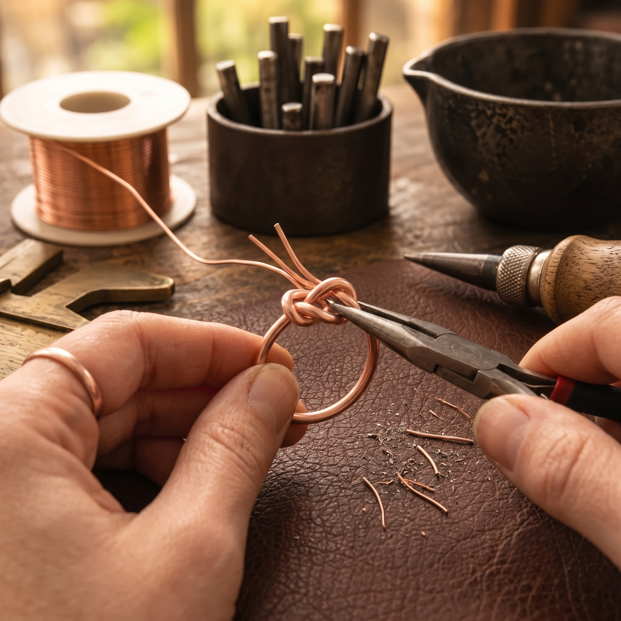 Wear Copper Lace Copper Ring
