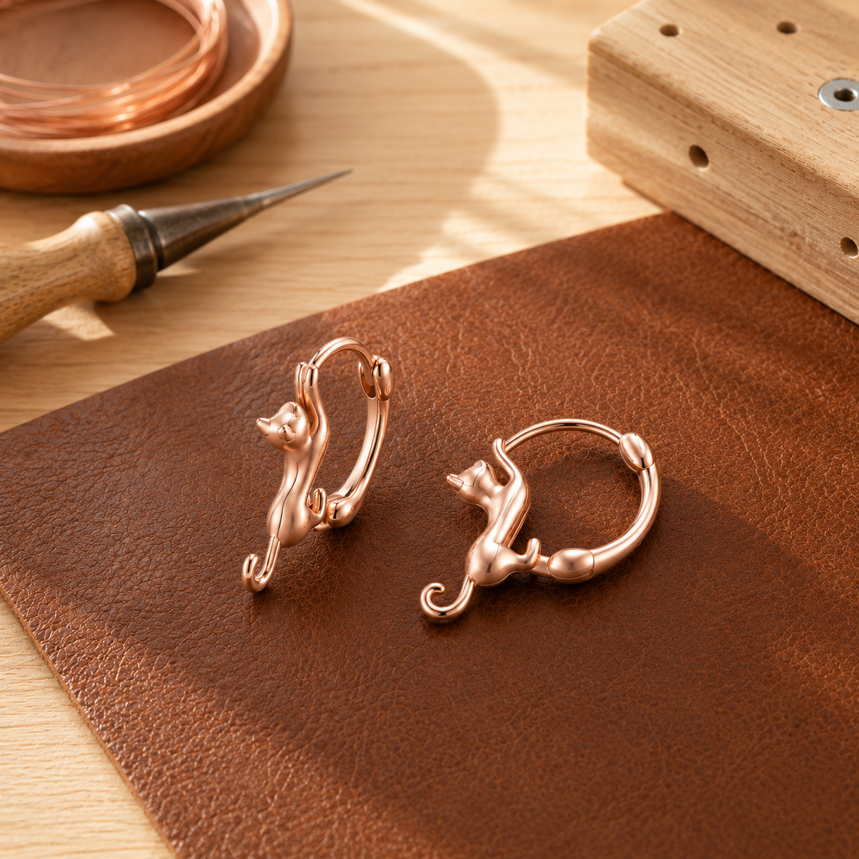 Wear Copper Kiln Copper Earrings