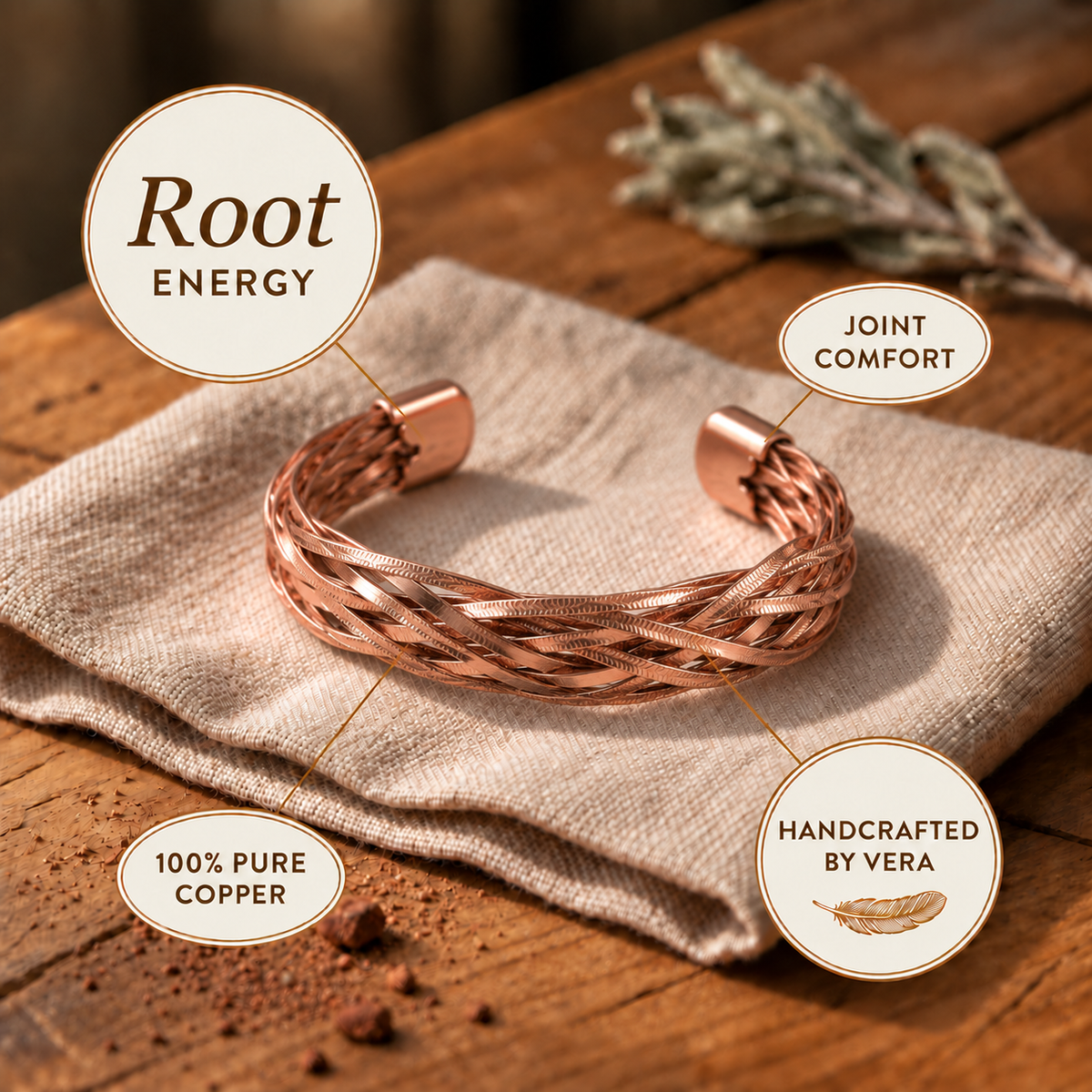 Copper Soul Rowan Copper Bracelet