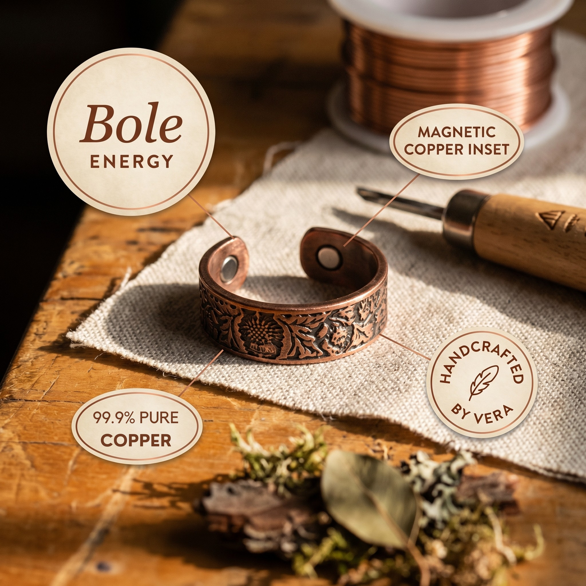 Wear Copper Bole Copper Ring