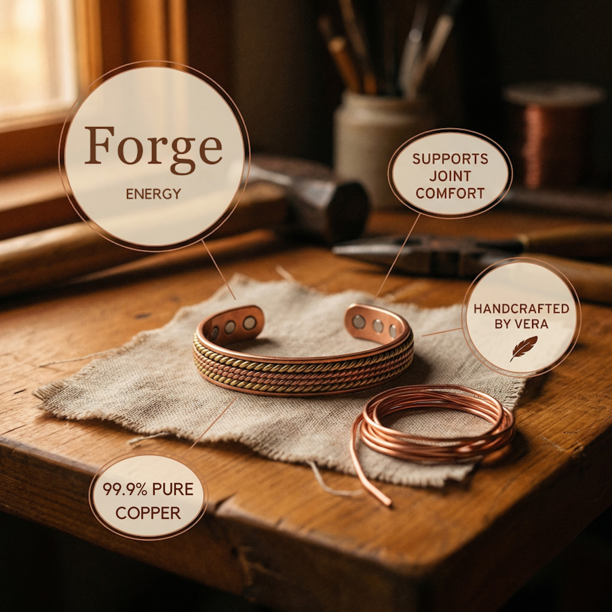 Wear Copper Forge Copper Bracelet