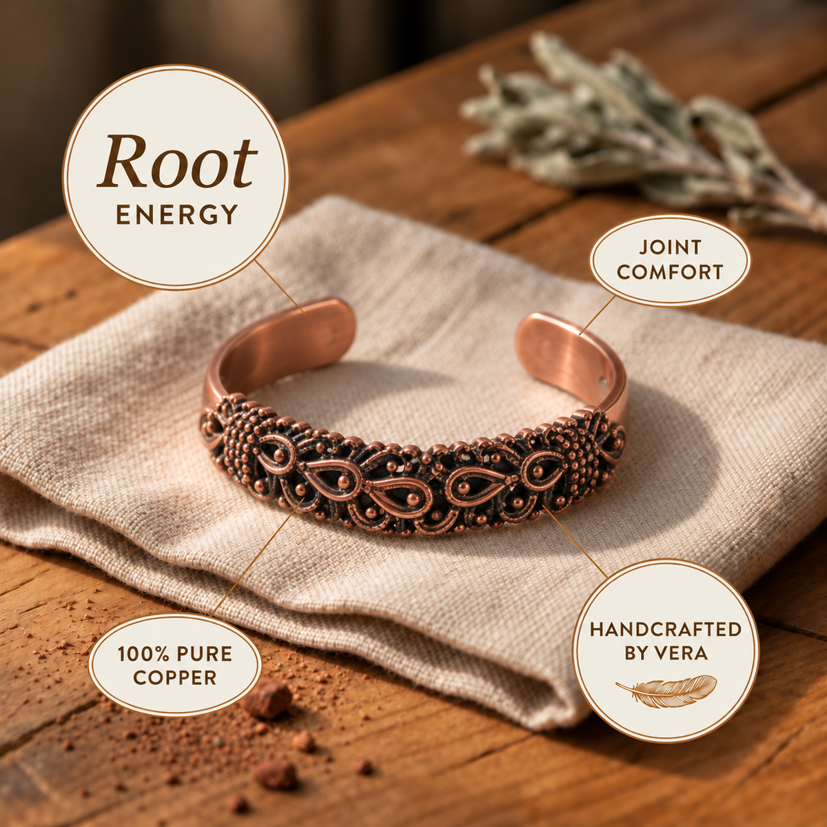 Copper Soul Moor Copper Bracelet