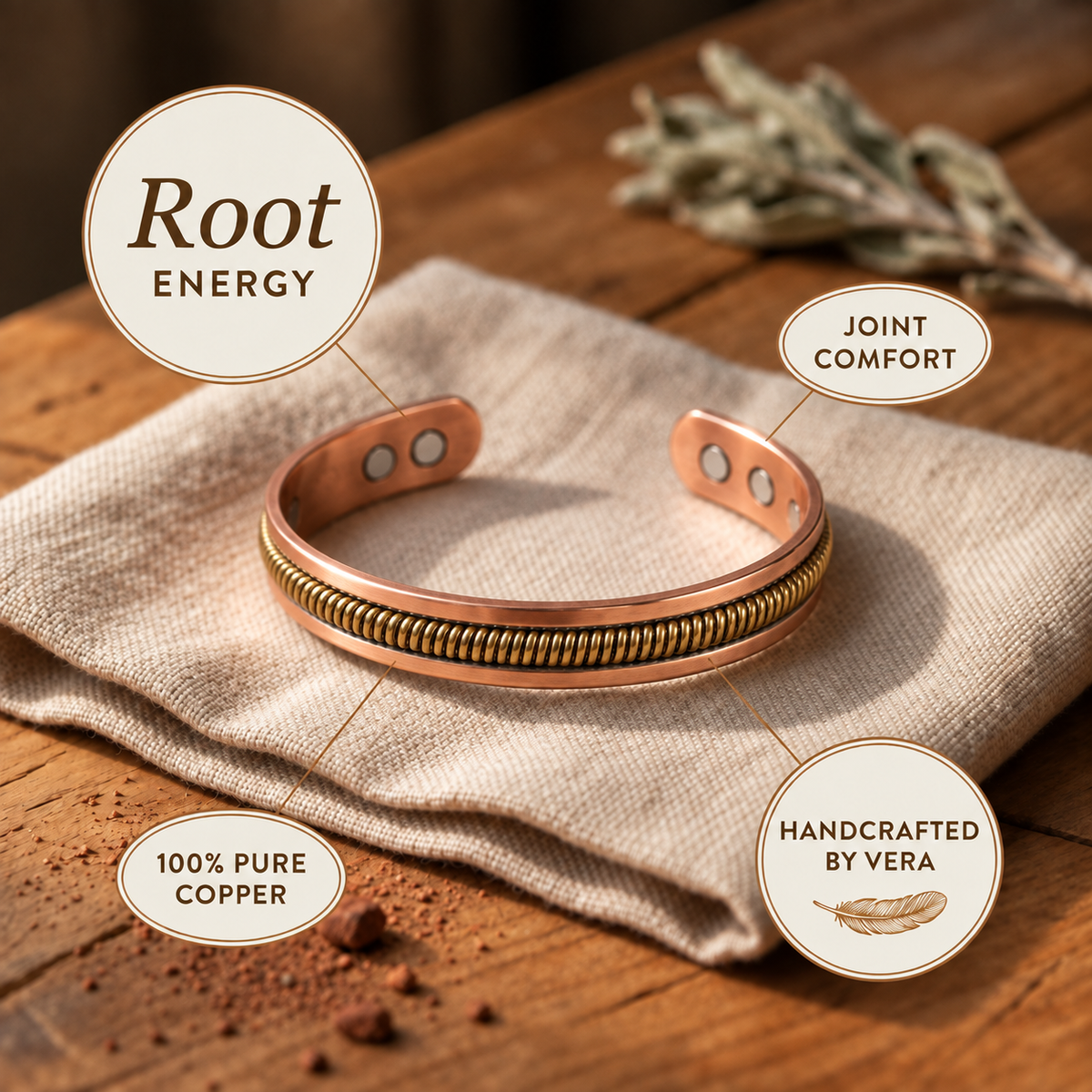 Copper Soul Bough Copper Bracelet