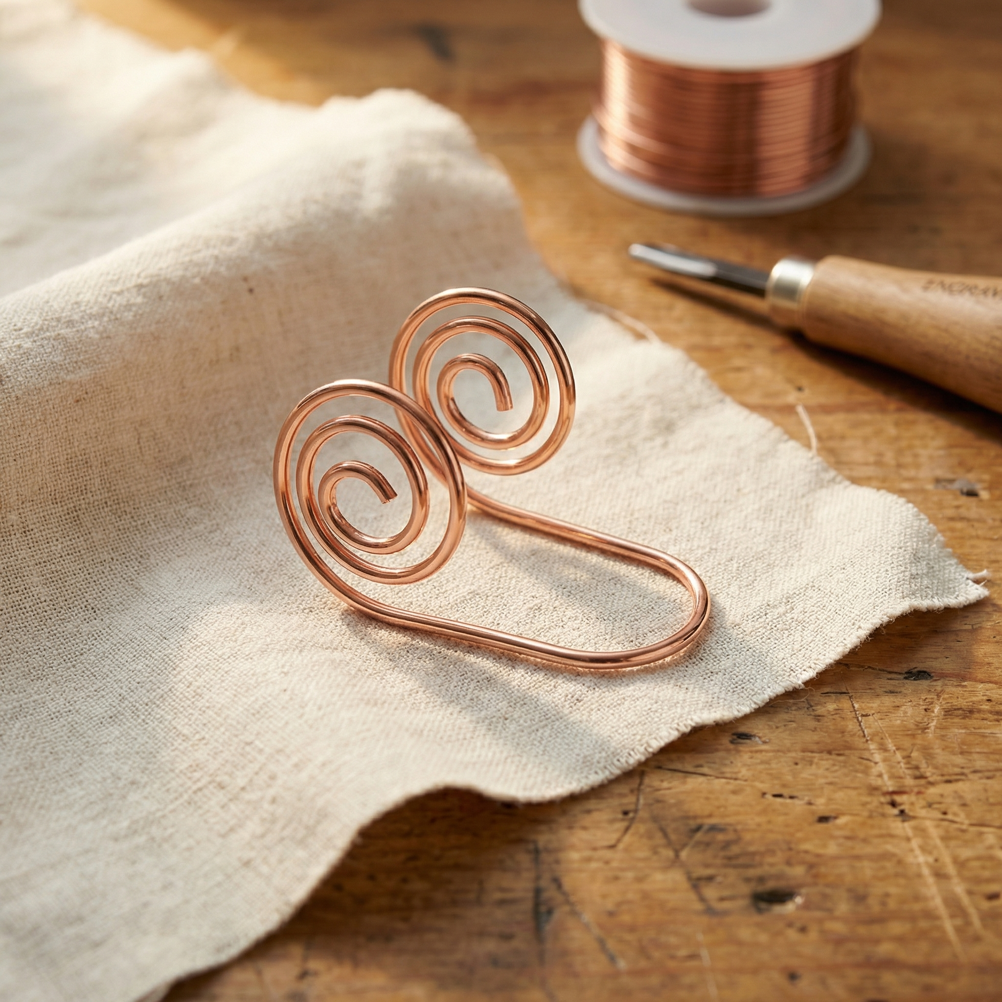 Wear Copper Flow Copper Hand Spiral
