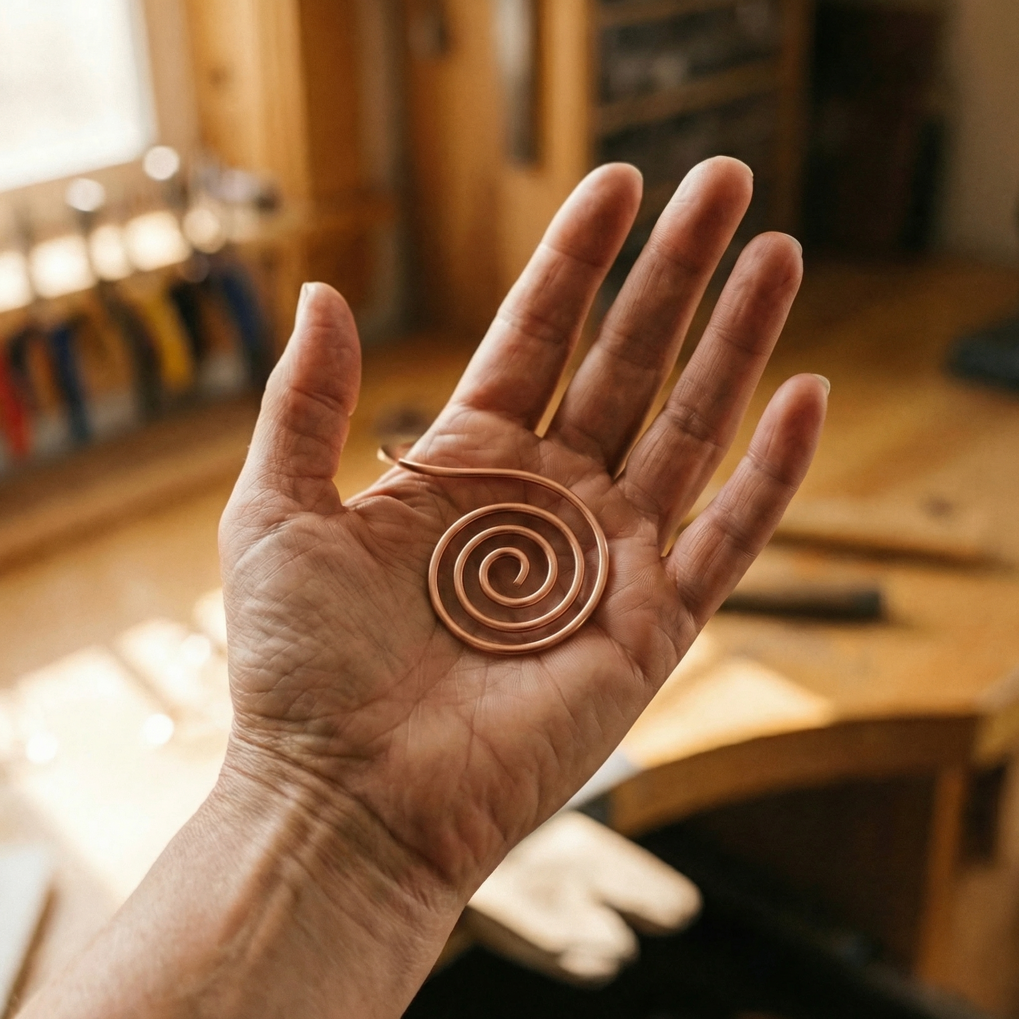 Wear Copper Flow Copper Hand Spiral