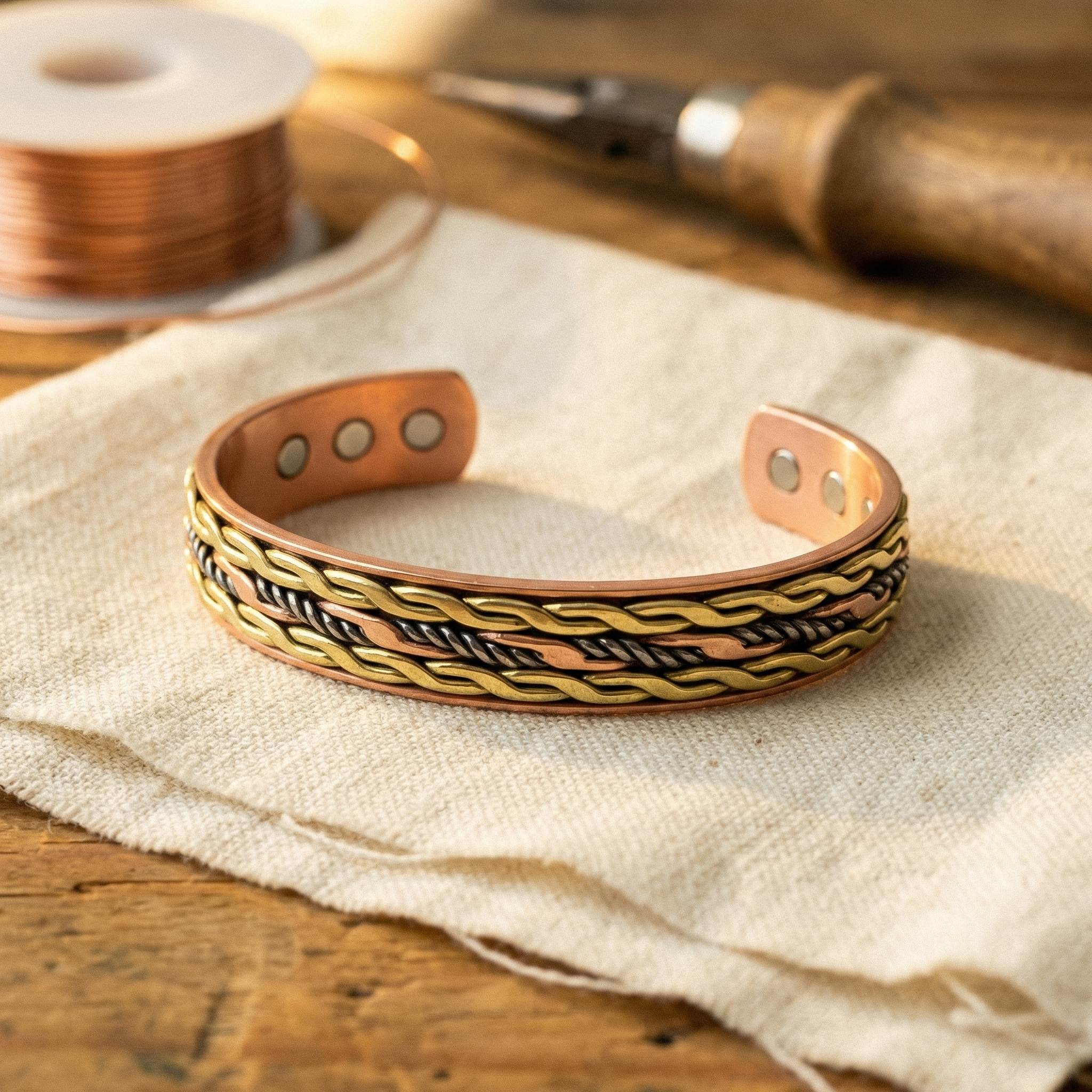 Wear Copper Weave Copper Bracelet