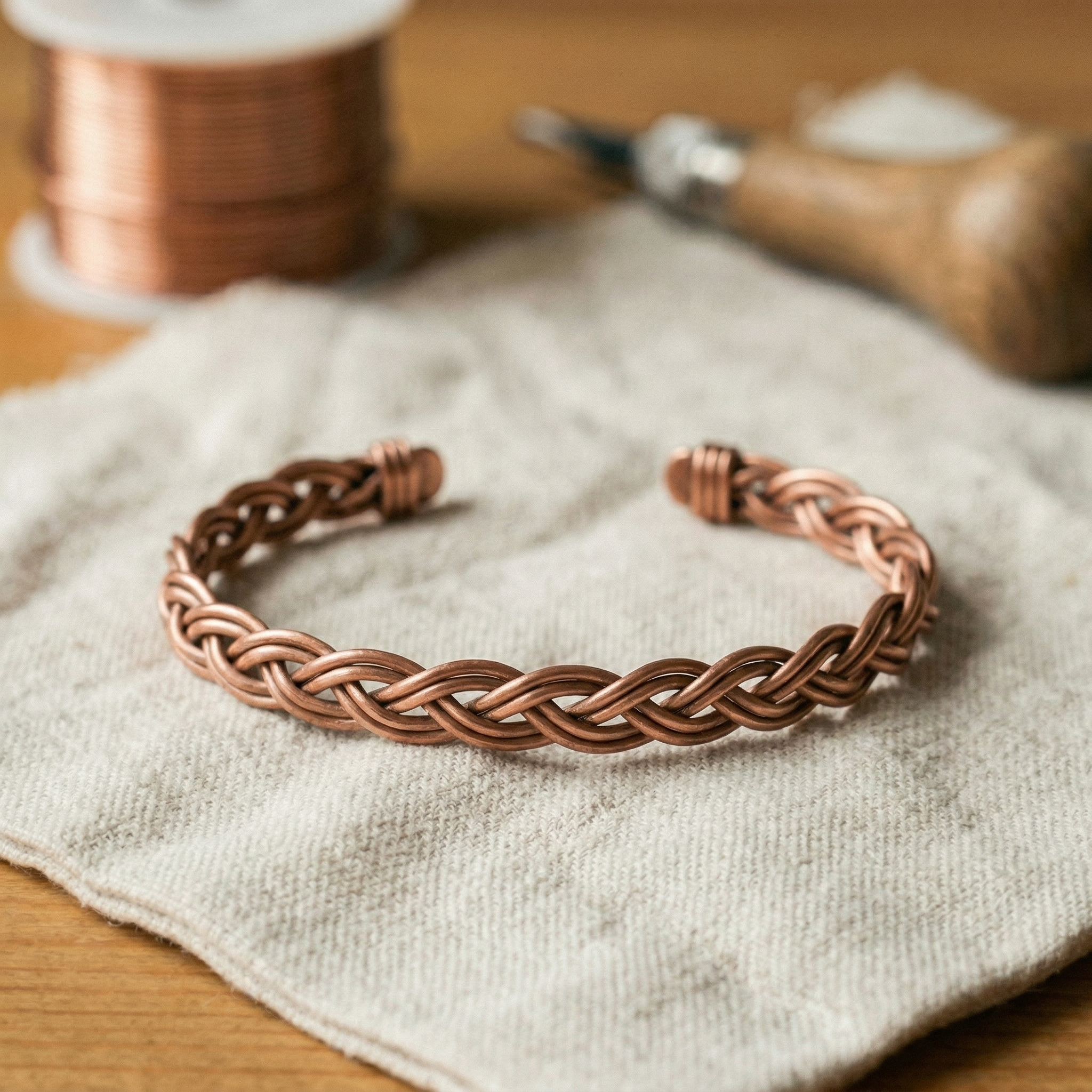 Wear Copper Reed Copper Anklet