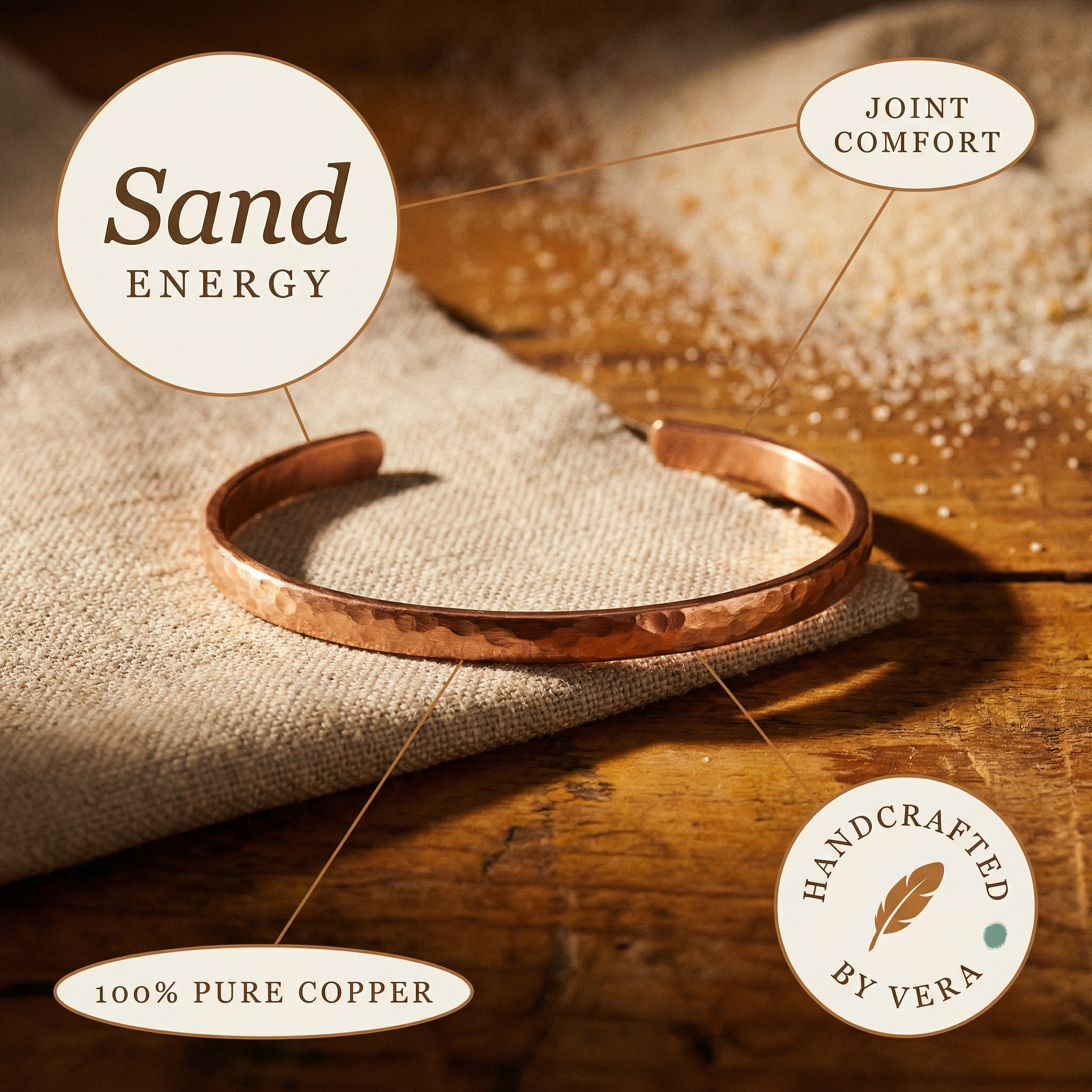 Wear Copper Sand Copper Anklet