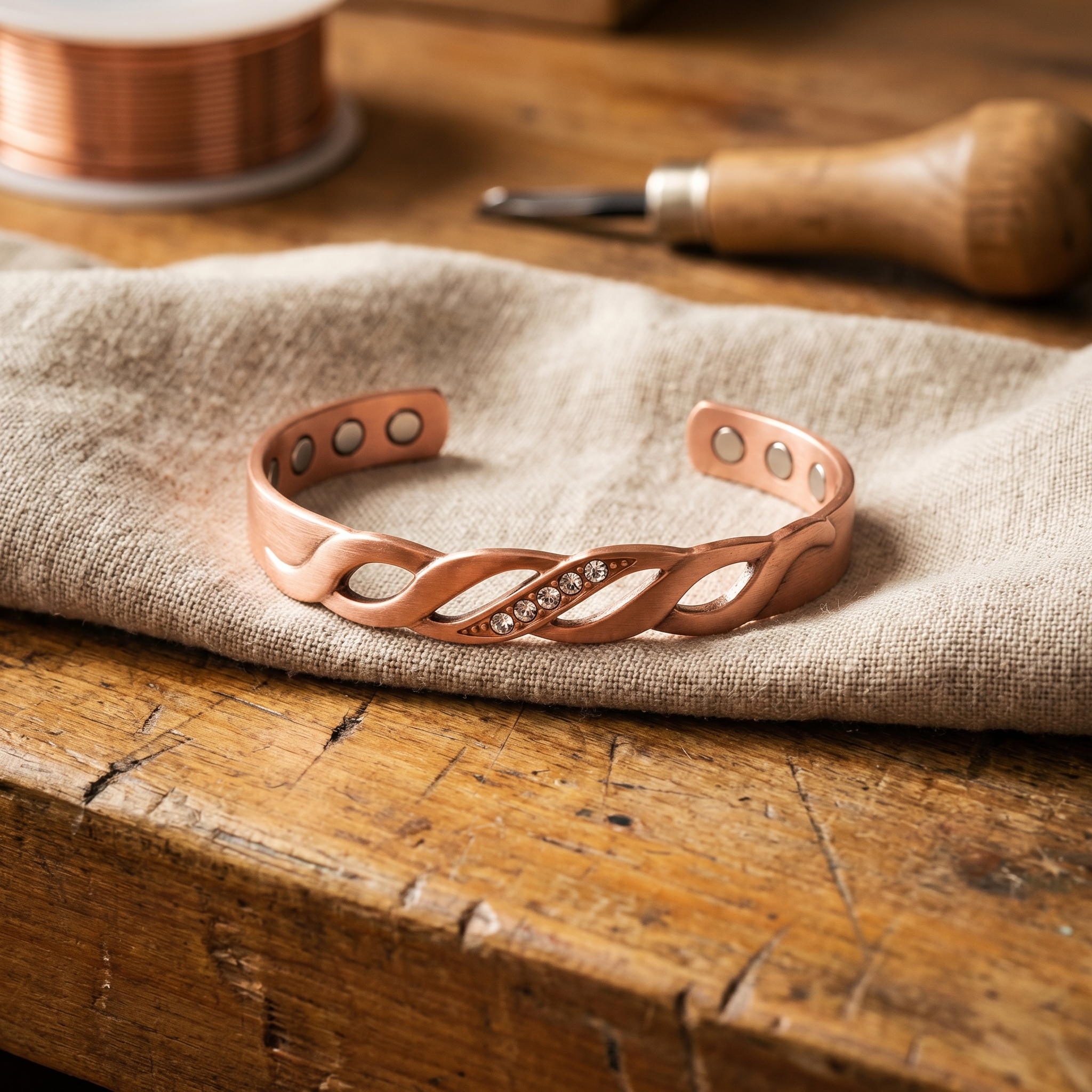 Wear Copper Seam Copper Bracelet