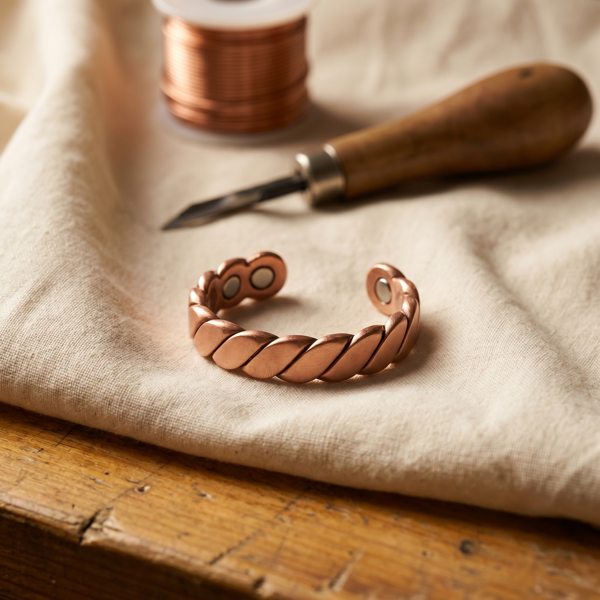 Wear Copper Knap Copper Ring