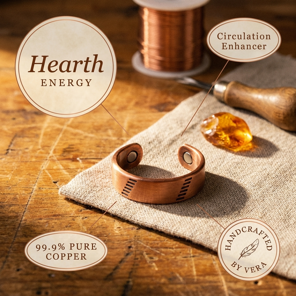 Wear Copper Hearth Copper Ring