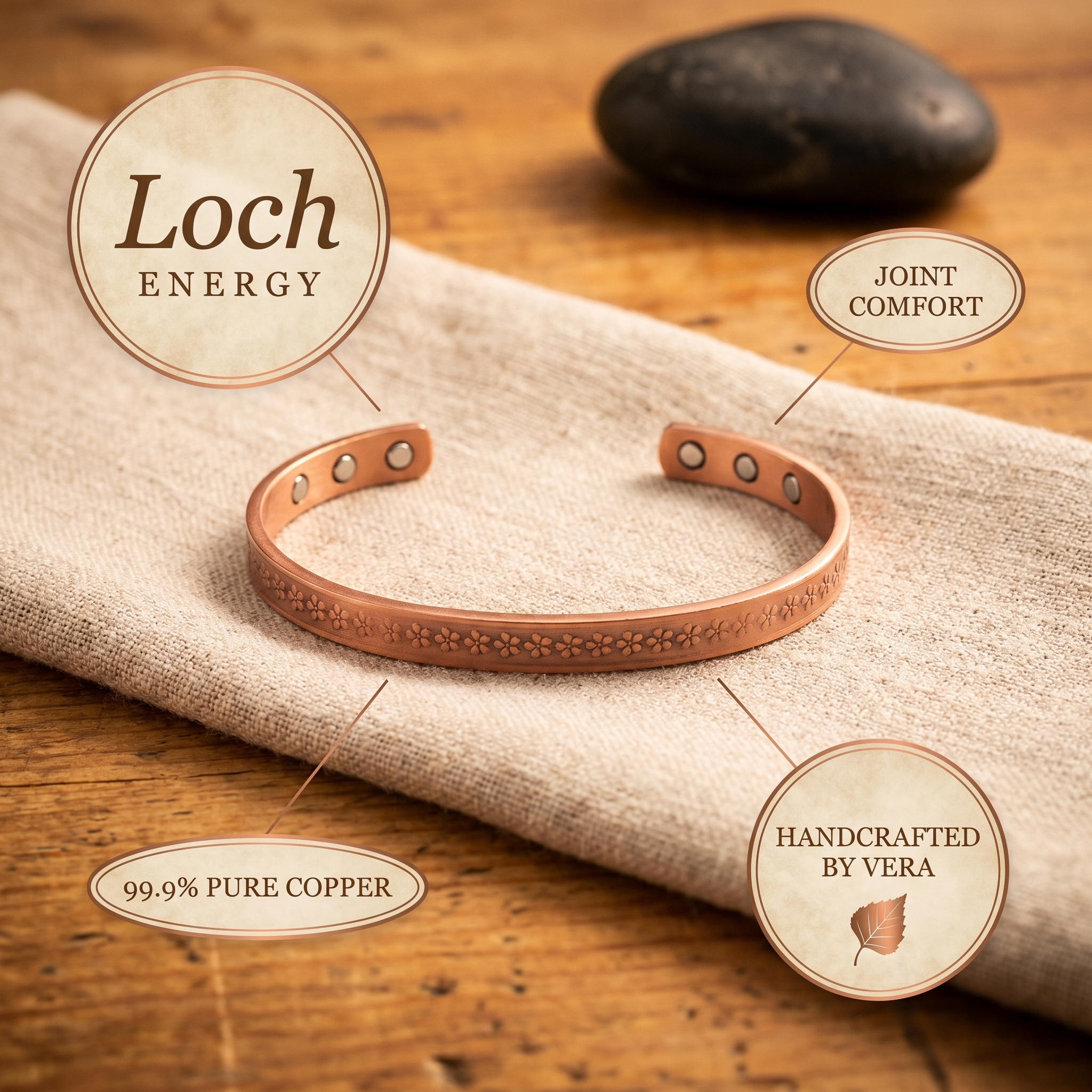 Wear Copper Loch Copper Bracelet