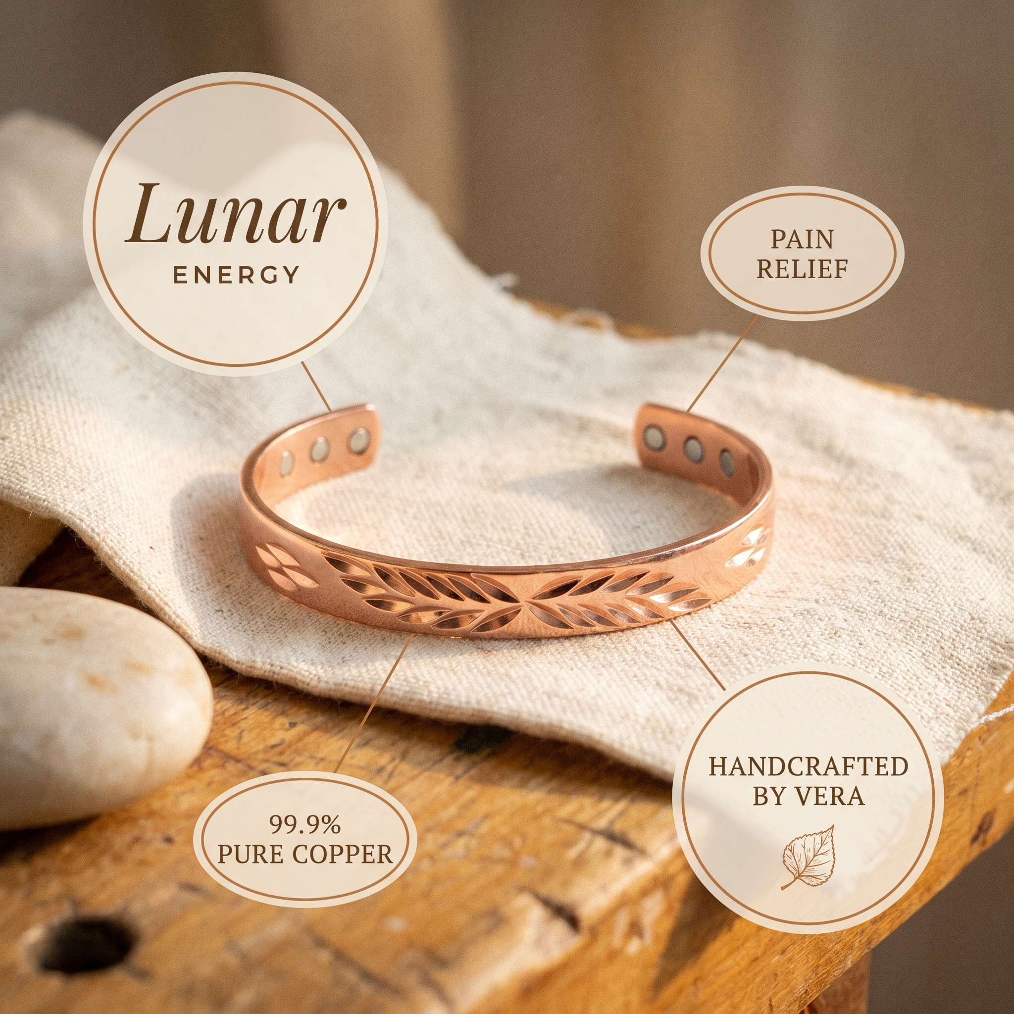 Wear Copper Lunar Copper Bracelet