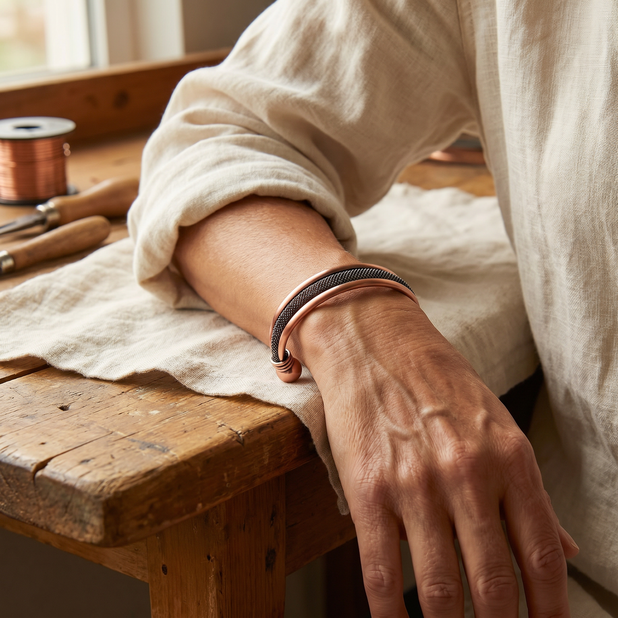 Wear Copper Cairn Copper Bracelet