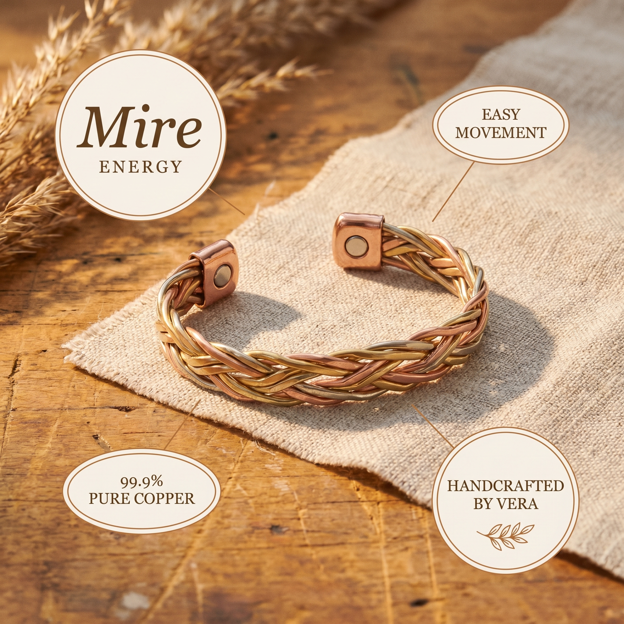 Wear Copper Mire Copper Bracelet