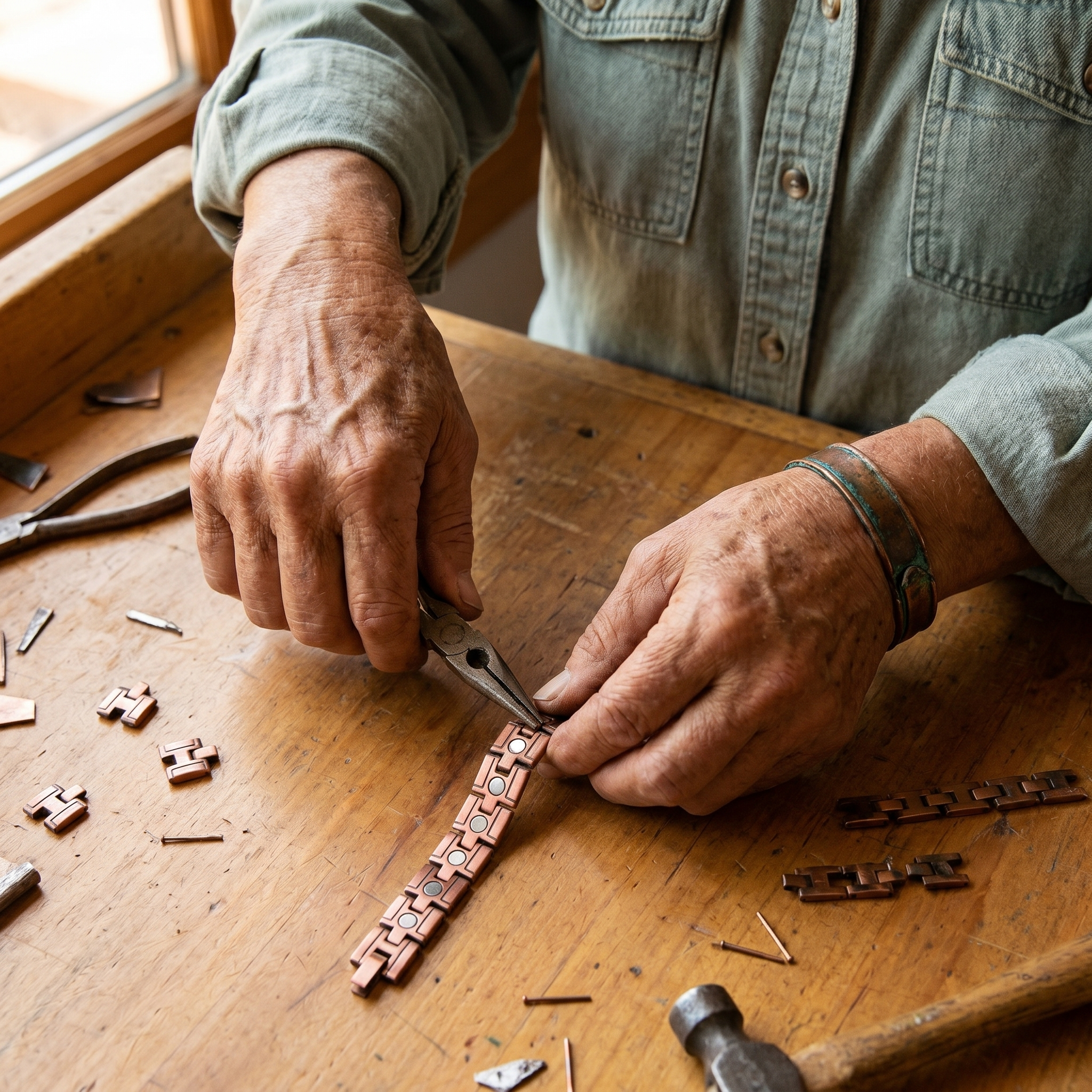 Wear Copper Gorse Men's Copper Bracelet